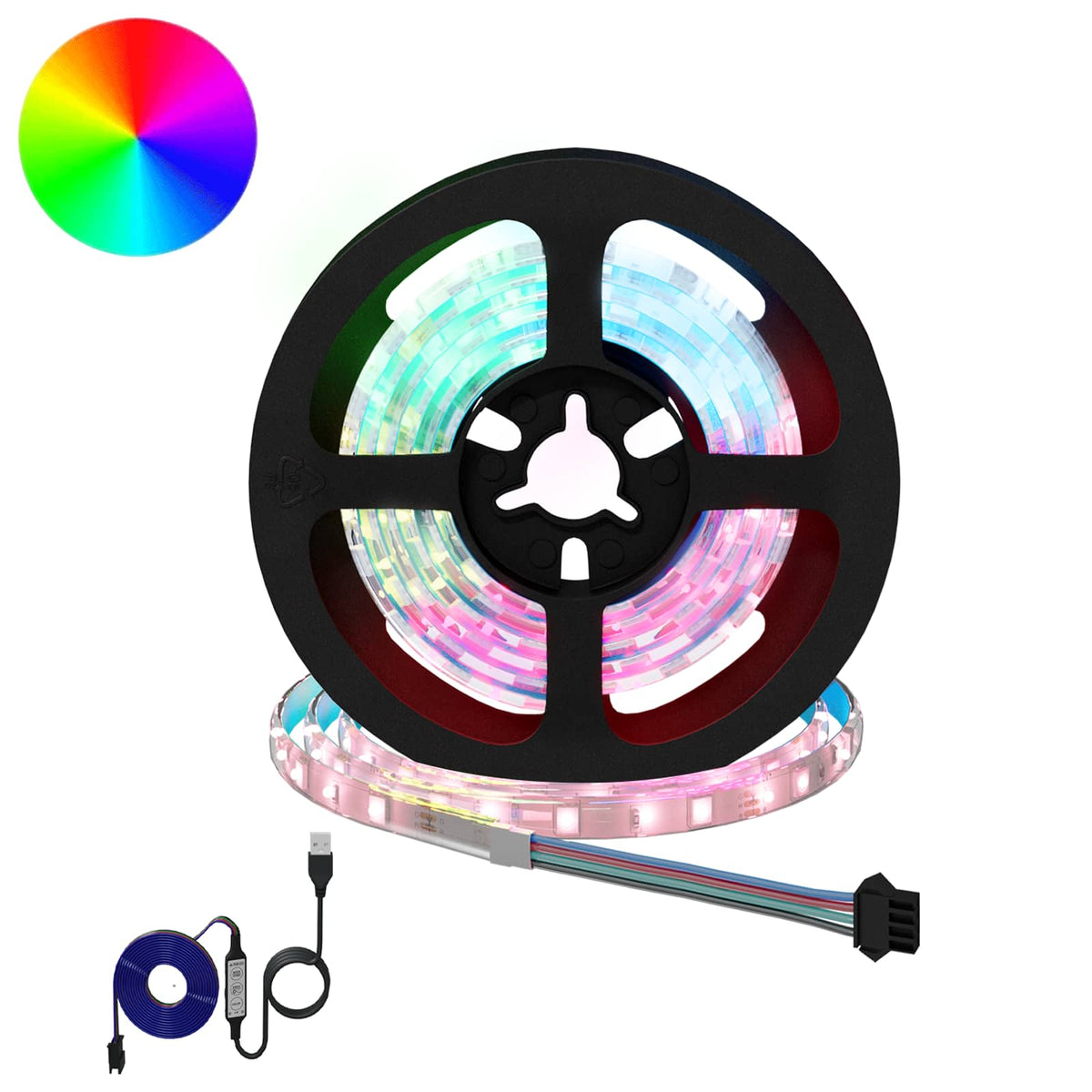 LED-strip 2 pcs Zwart en transparant 1000 mm Koper en kunststof is nu te koop bij PeponiXL, paradijselijk wonen!