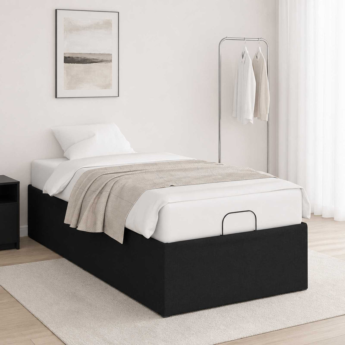 vidaXL Elektrisch Verstelbaar Bedframe Zwart 200 x 70 x 33,5 cm Staal