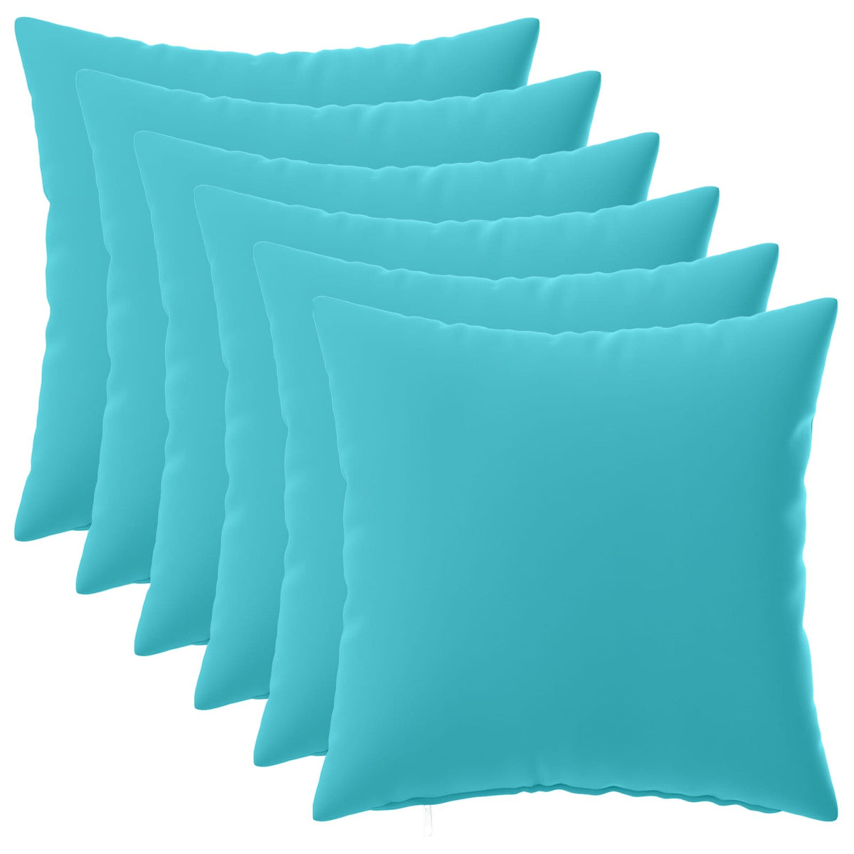 Kussensloop 6 pcs HEERLEN Turquoise 30 x 30 cm Polyester is nu te koop bij PeponiXL, paradijselijk wonen!