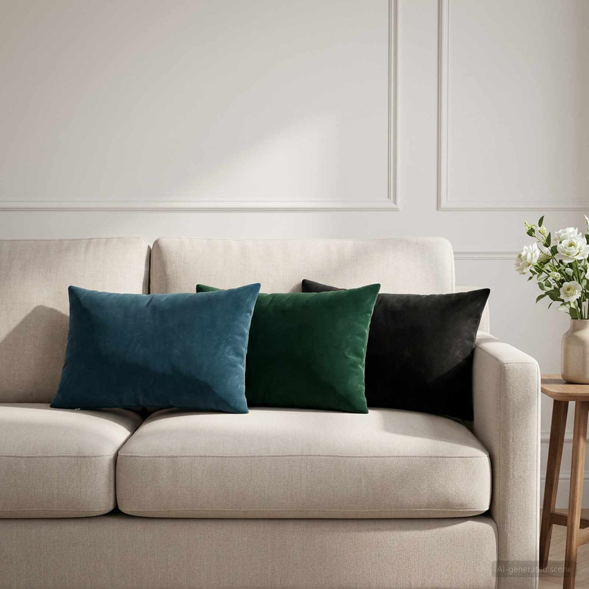 Kussen met kussen HEERLEN 6 st Donkergroen fluweel is nu te koop bij PeponiXL, paradijselijk wonen!