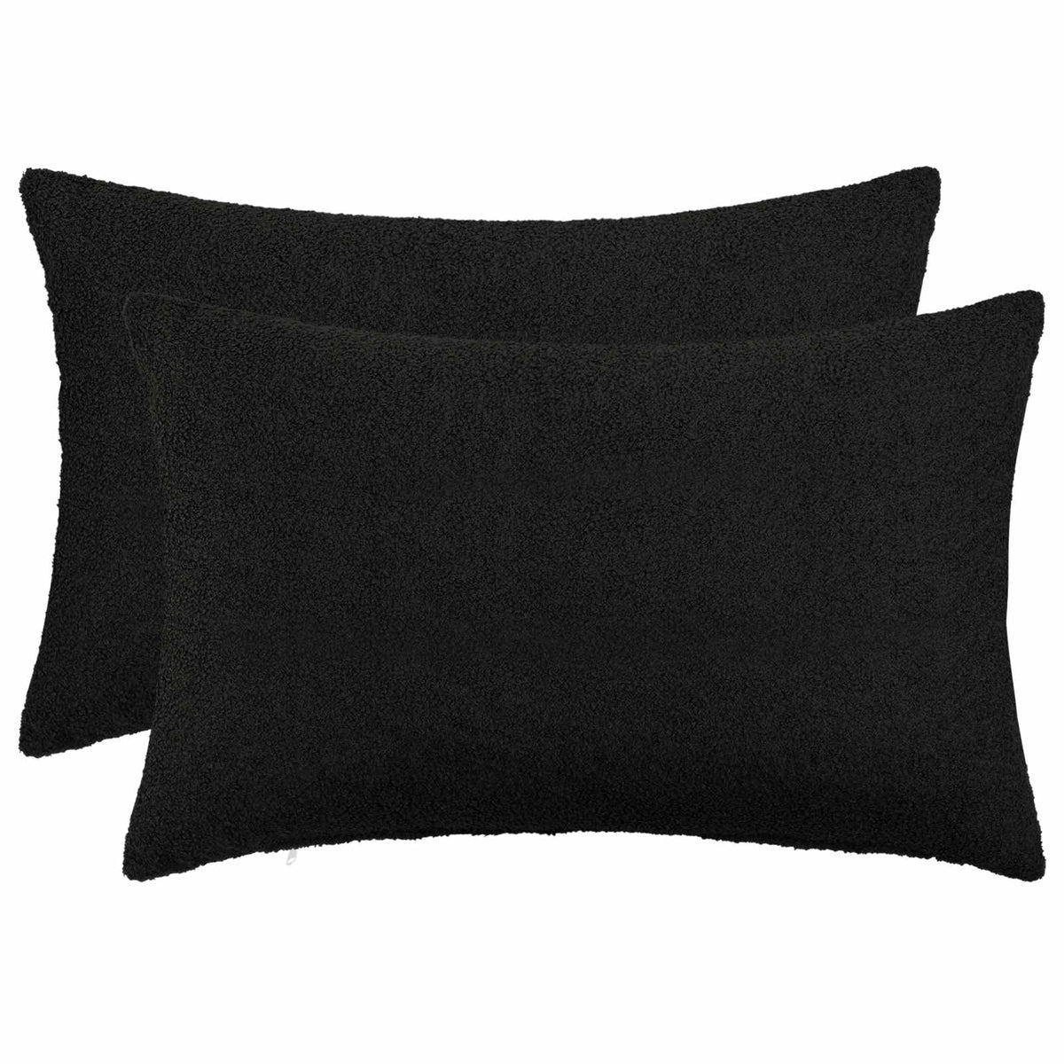 Kussensloop 2 pcs HEERLEN Zwart 30 x 50 cm Bouclé is nu te koop bij PeponiXL, paradijselijk wonen!
