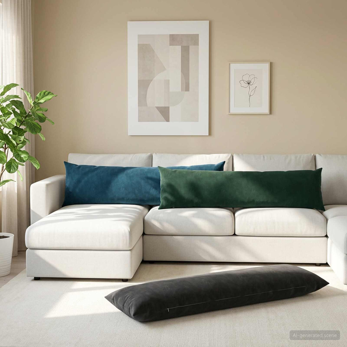Kussen met kussen HEERLEN 2 st Zwart fluweel is nu te koop bij PeponiXL, paradijselijk wonen!