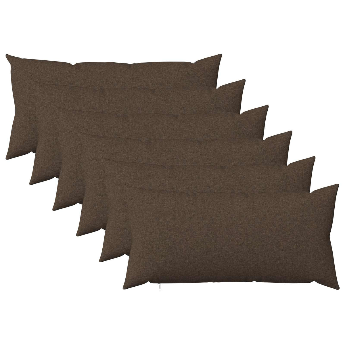 Kussensloop 6 st HEERLEN Taupe 40 x 80 cm Stof is nu te koop bij PeponiXL, paradijselijk wonen!