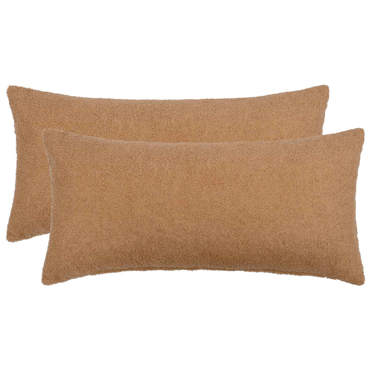 vidaXL Kussensloop 2 pcs HEERLEN Beige 40 x 80 cm Bouclé