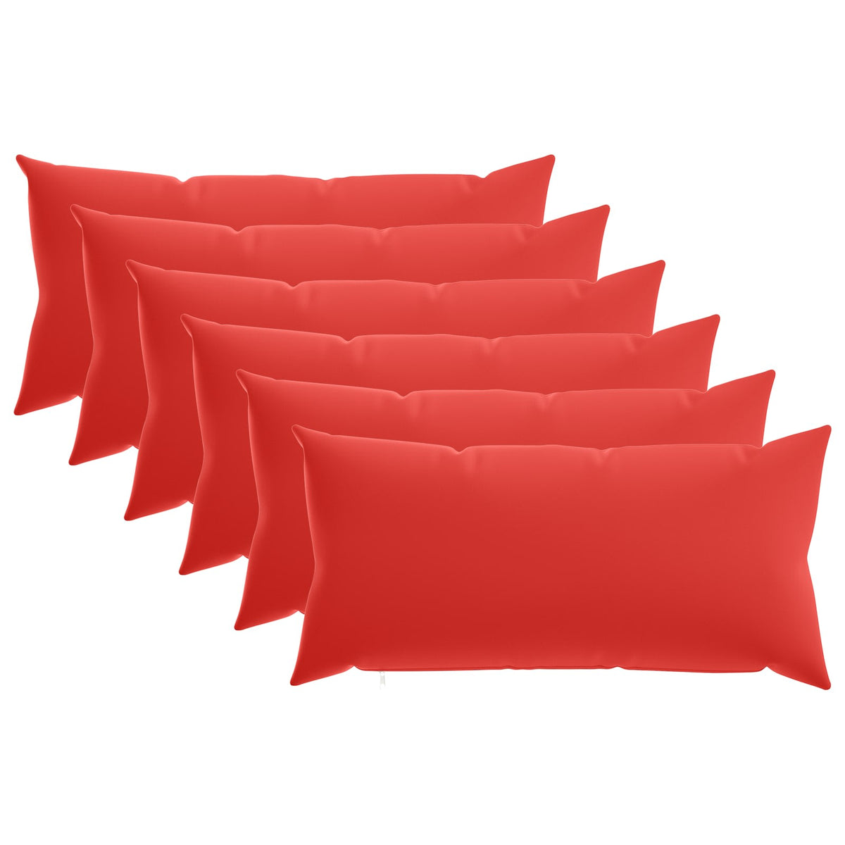 Kussensloop 6 pcs HEERLEN Rood 40 x 80 cm Polyester is nu te koop bij PeponiXL, paradijselijk wonen!