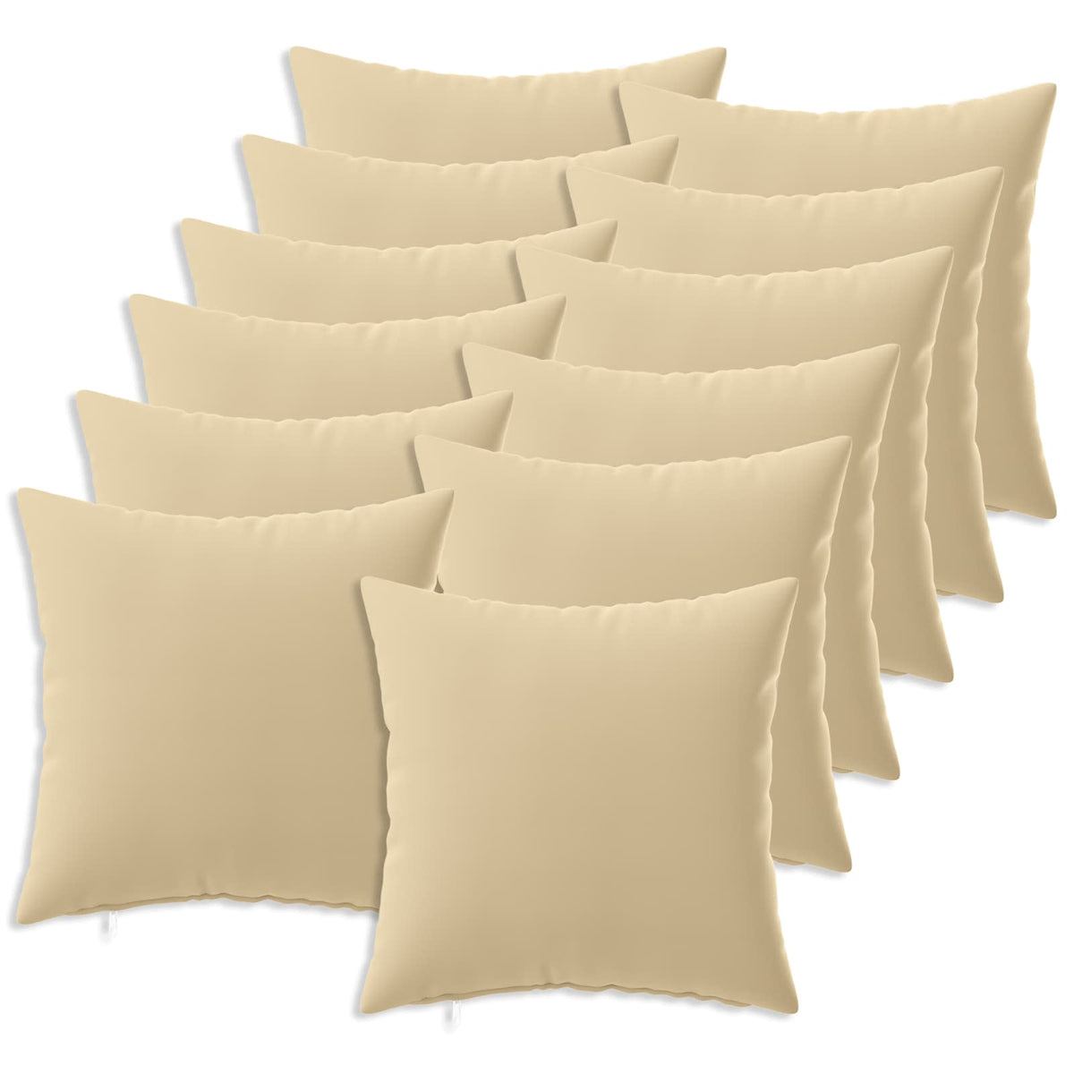 Kussensloop 12 pcs HEERLEN Beige 45 x 45 cm Polyester is nu te koop bij PeponiXL, paradijselijk wonen!