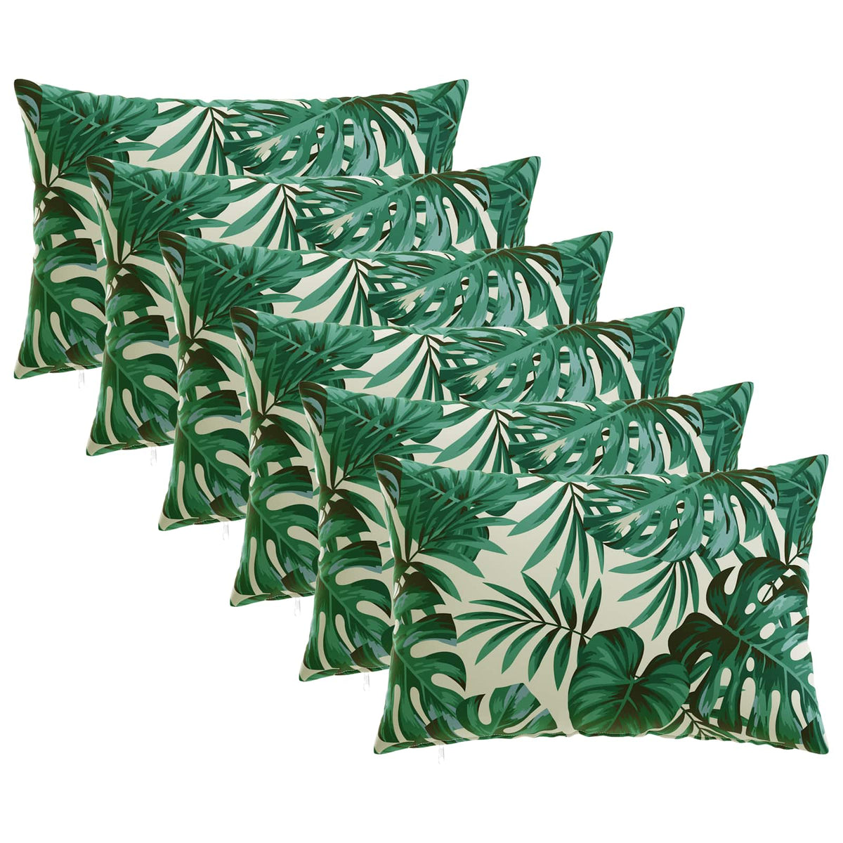 Kussensloop 6 pcs HEERLEN Bladpatroon 50 x 75 cm Polyester is nu te koop bij PeponiXL, paradijselijk wonen!