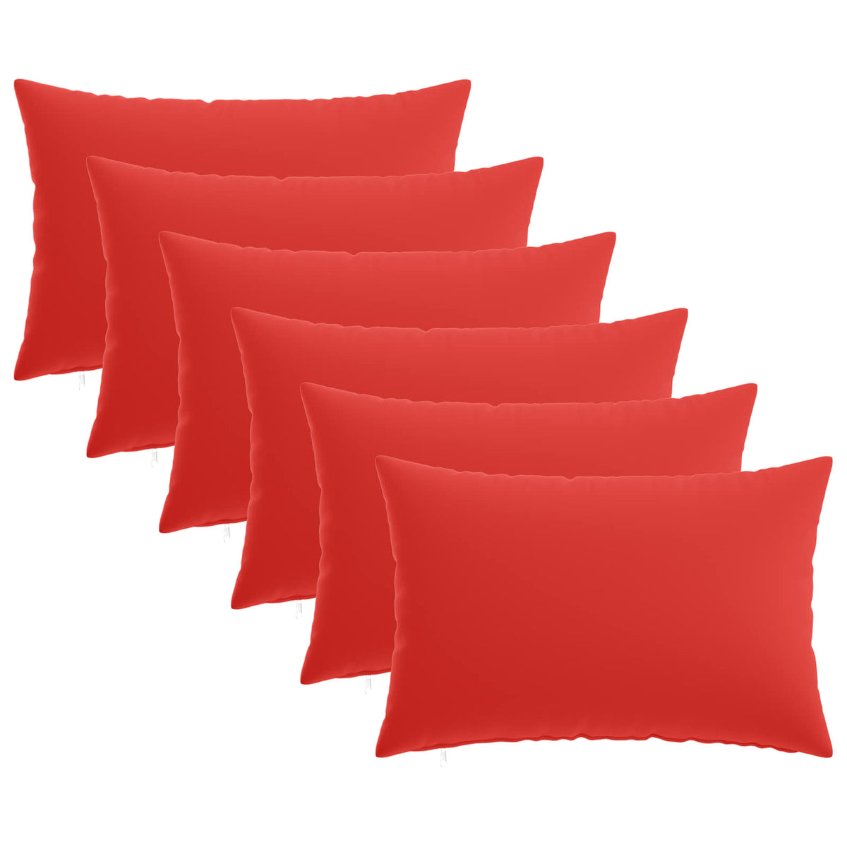 Kussensloop 6 pcs HEERLEN Rood 50 x 75 cm Polyester is nu te koop bij PeponiXL, paradijselijk wonen!