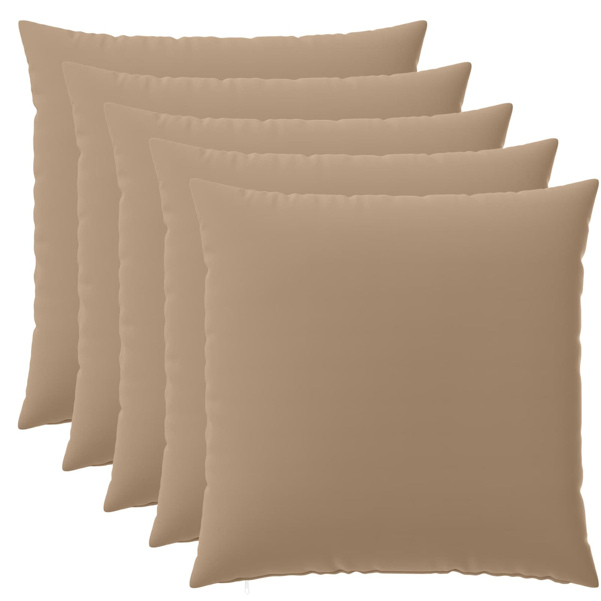 Kussensloop 6 st HEERLEN Taupe 80 x 80 cm Polyester is nu te koop bij PeponiXL, paradijselijk wonen!