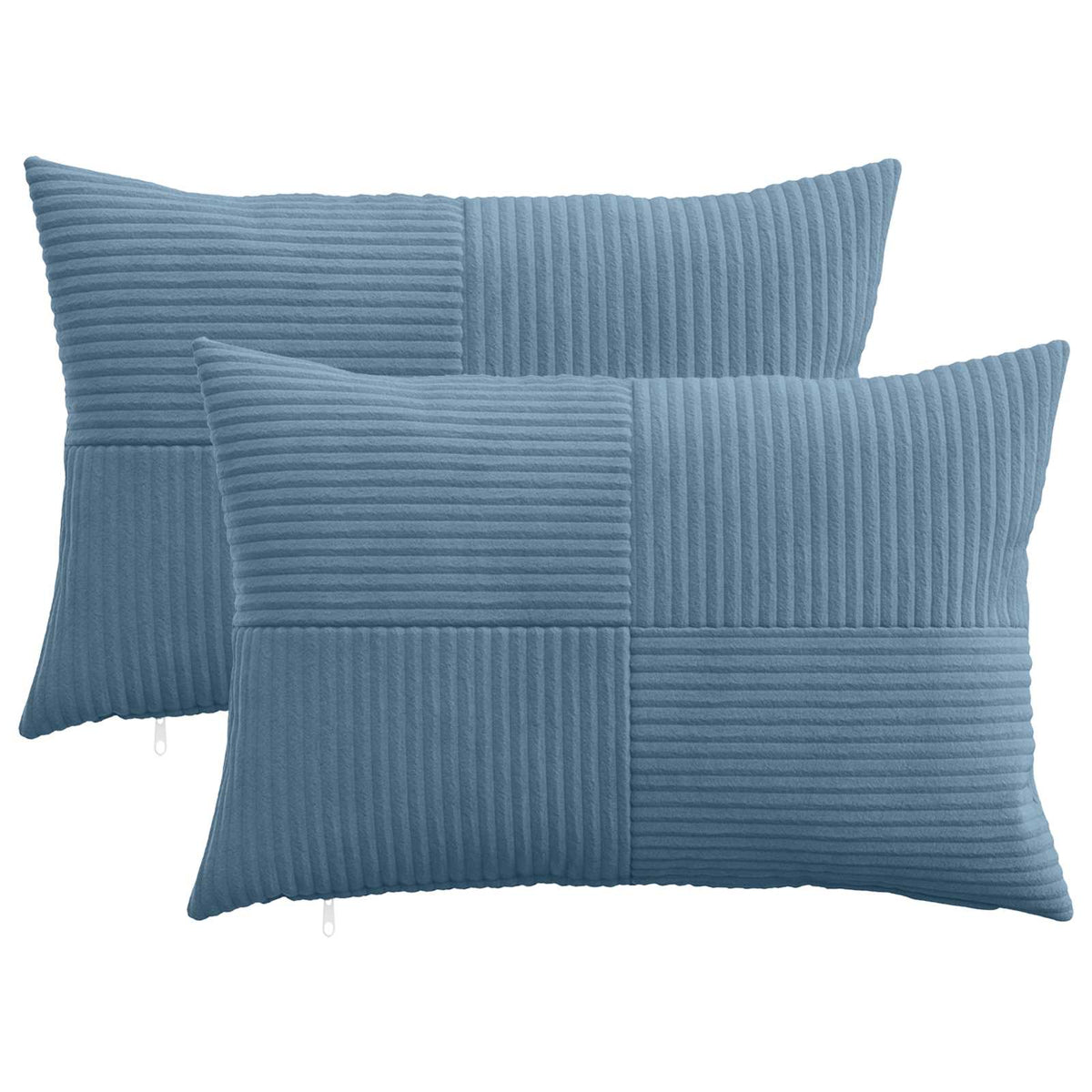 Kussensloop 2 pcs ALMELO Blauw 40 x 60 cm corduroy is nu te koop bij PeponiXL, paradijselijk wonen!