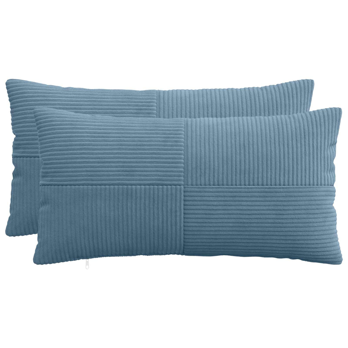 Kussensloop 2 pcs ALMELO Blauw 40 x 70 cm corduroy is nu te koop bij PeponiXL, paradijselijk wonen!