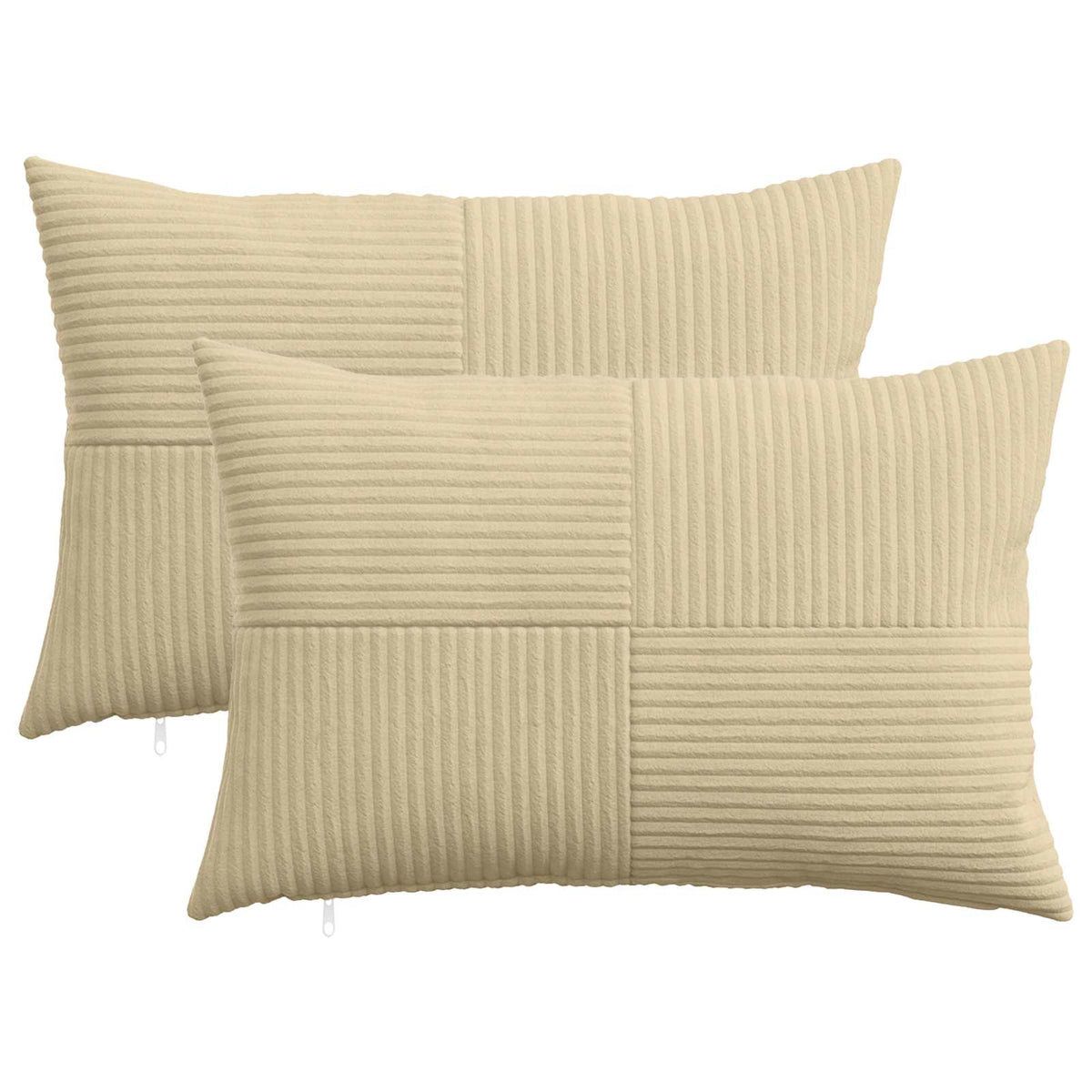 Kussensloop 2 pcs ALMELO Grijs groen 50 x 80 cm corduroy is nu te koop bij PeponiXL, paradijselijk wonen!