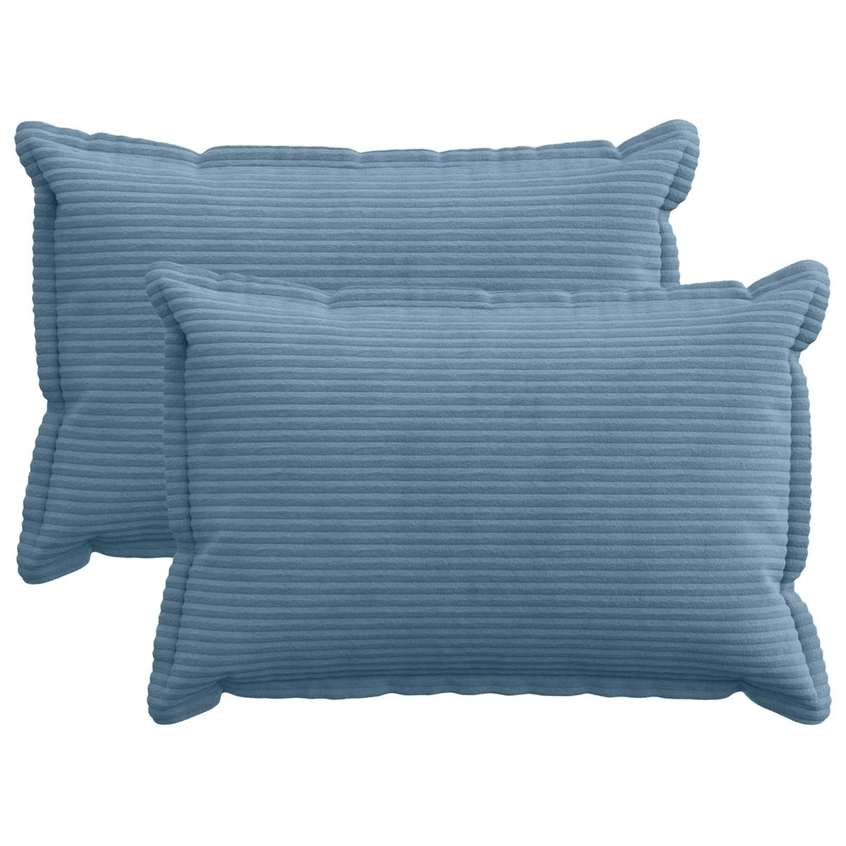 Kussensloop 2 st HOUTEN Blauw 30 x 50 cm corduroy is nu te koop bij PeponiXL, paradijselijk wonen!
