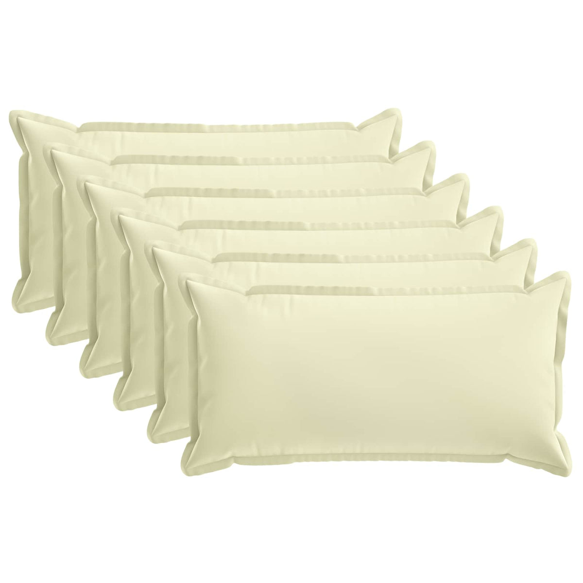 Kussensloop 6 st HOUTEN Crèmekleurig 40 x 70 cm Polyester is nu te koop bij PeponiXL, paradijselijk wonen!