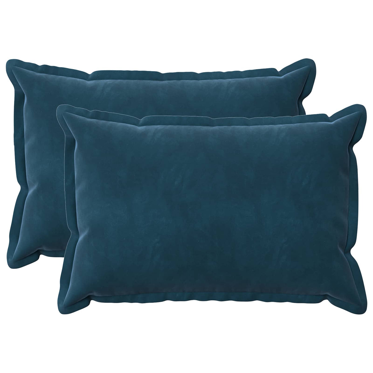 Kussensloop 2 pcs HOUTEN Blauw 50 x 75 cm Fluweel is nu te koop bij PeponiXL, paradijselijk wonen!