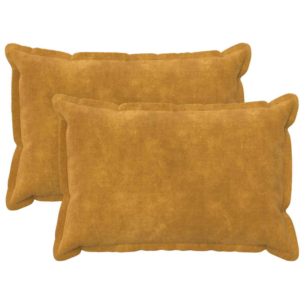 Kussensloop 2 pcs HOUTEN Geel 50 x 80 cm Microfiber Fleece is nu te koop bij PeponiXL, paradijselijk wonen!