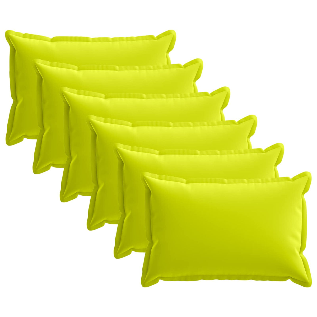 Kussensloop 6 st HOUTEN Helder groen 50 x 80 cm Polyester is nu te koop bij PeponiXL, paradijselijk wonen!
