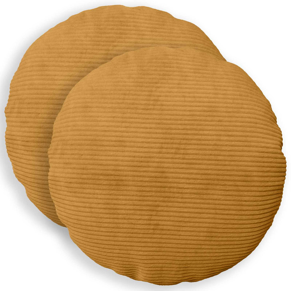 Kussensloop 2 pcs HEERLEN Geel Ø 30 cm corduroy is nu te koop bij PeponiXL, paradijselijk wonen!