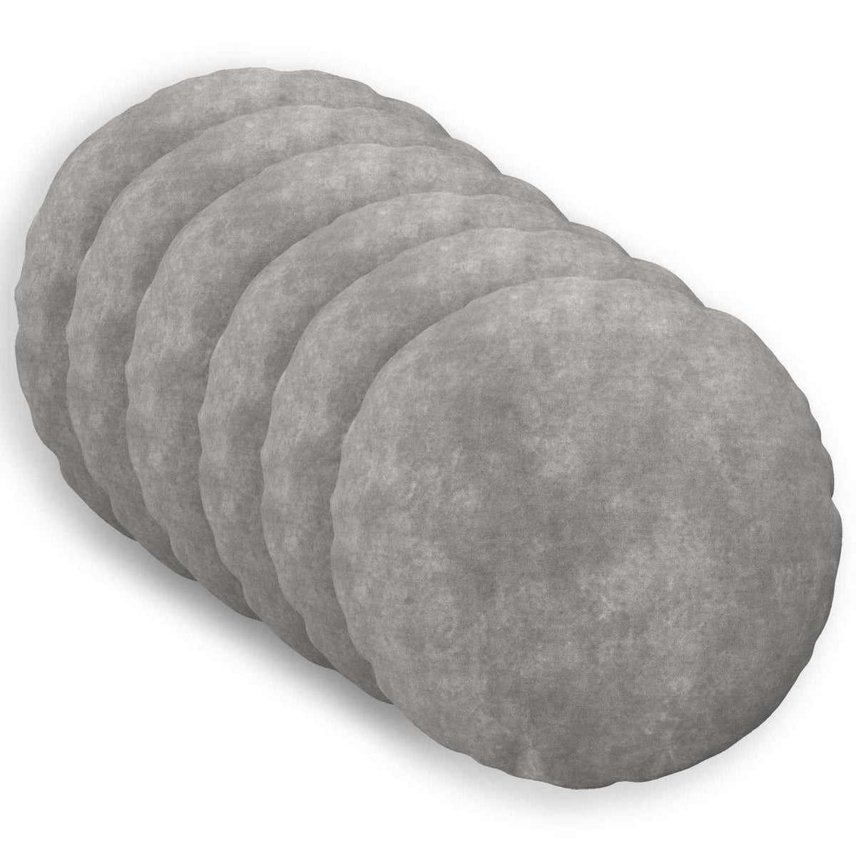 Kussensloop 6 pcs HEERLEN Lichtgrijs Ø 30 cm Microfiber Fleece is nu te koop bij PeponiXL, paradijselijk wonen!