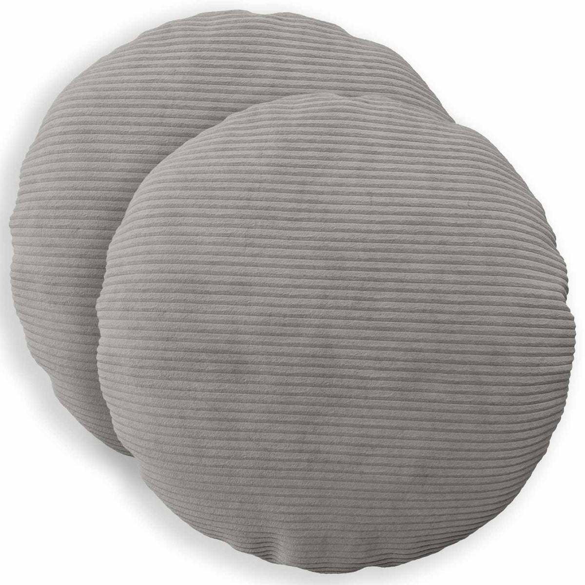 Kussensloop 2 pcs HEERLEN Lichtgrijs Ø 40 cm corduroy is nu te koop bij PeponiXL, paradijselijk wonen!