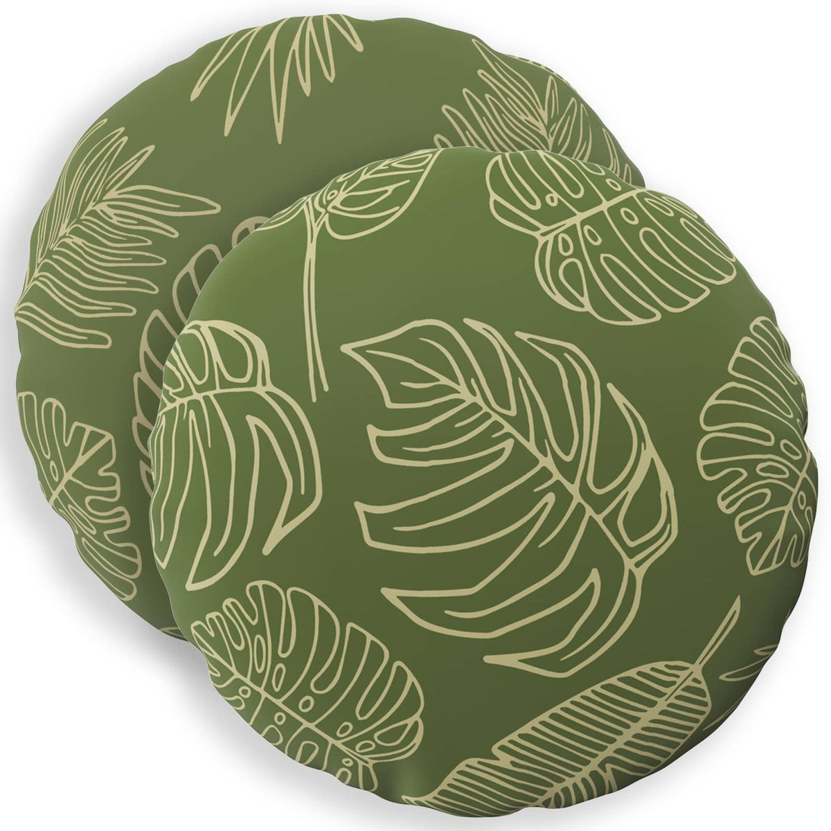 Kussensloop 2 pcs HEERLEN Bladontwerp Ø 40 cm Polyester is nu te koop bij PeponiXL, paradijselijk wonen!