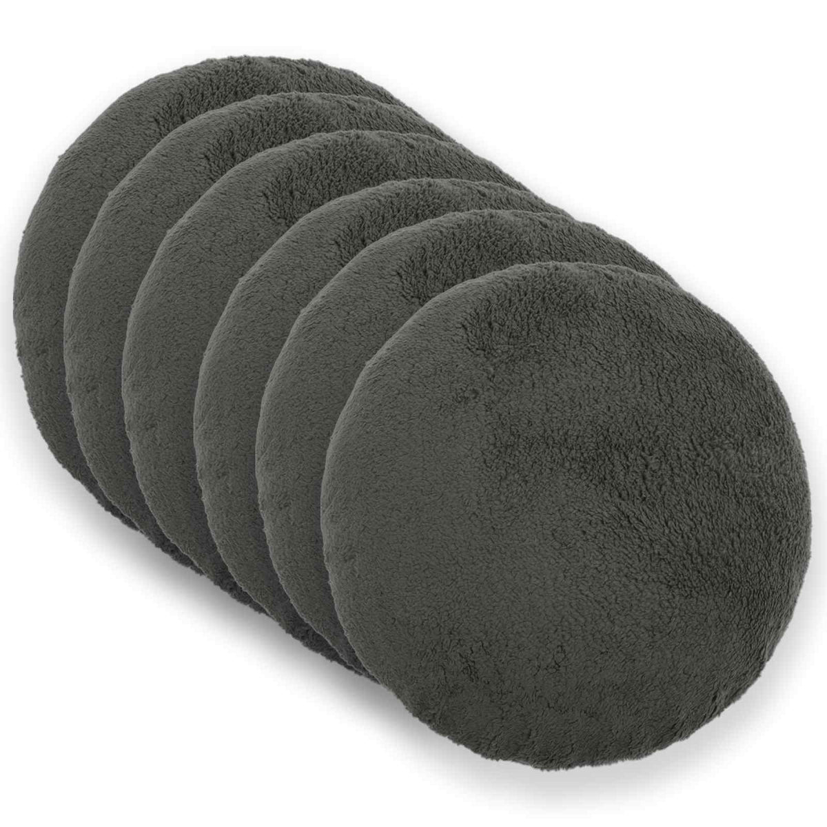 Kussensloop 6 pcs HEERLEN Donkergrijs Ø 40 cm Bouclé is nu te koop bij PeponiXL, paradijselijk wonen!