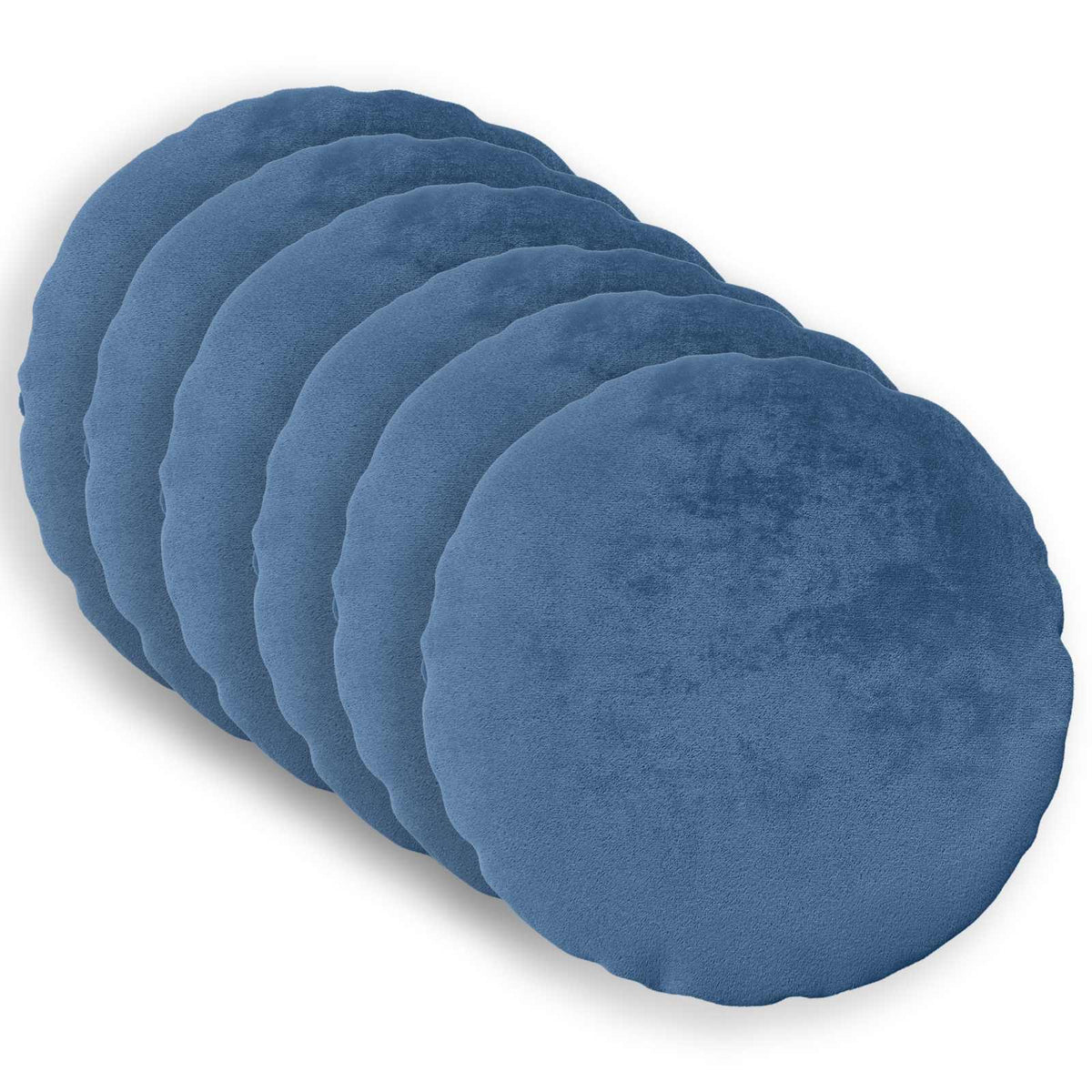 Kussensloop 6 pcs HEERLEN Lichtblauw Ø 40 cm Flanel is nu te koop bij PeponiXL, paradijselijk wonen!