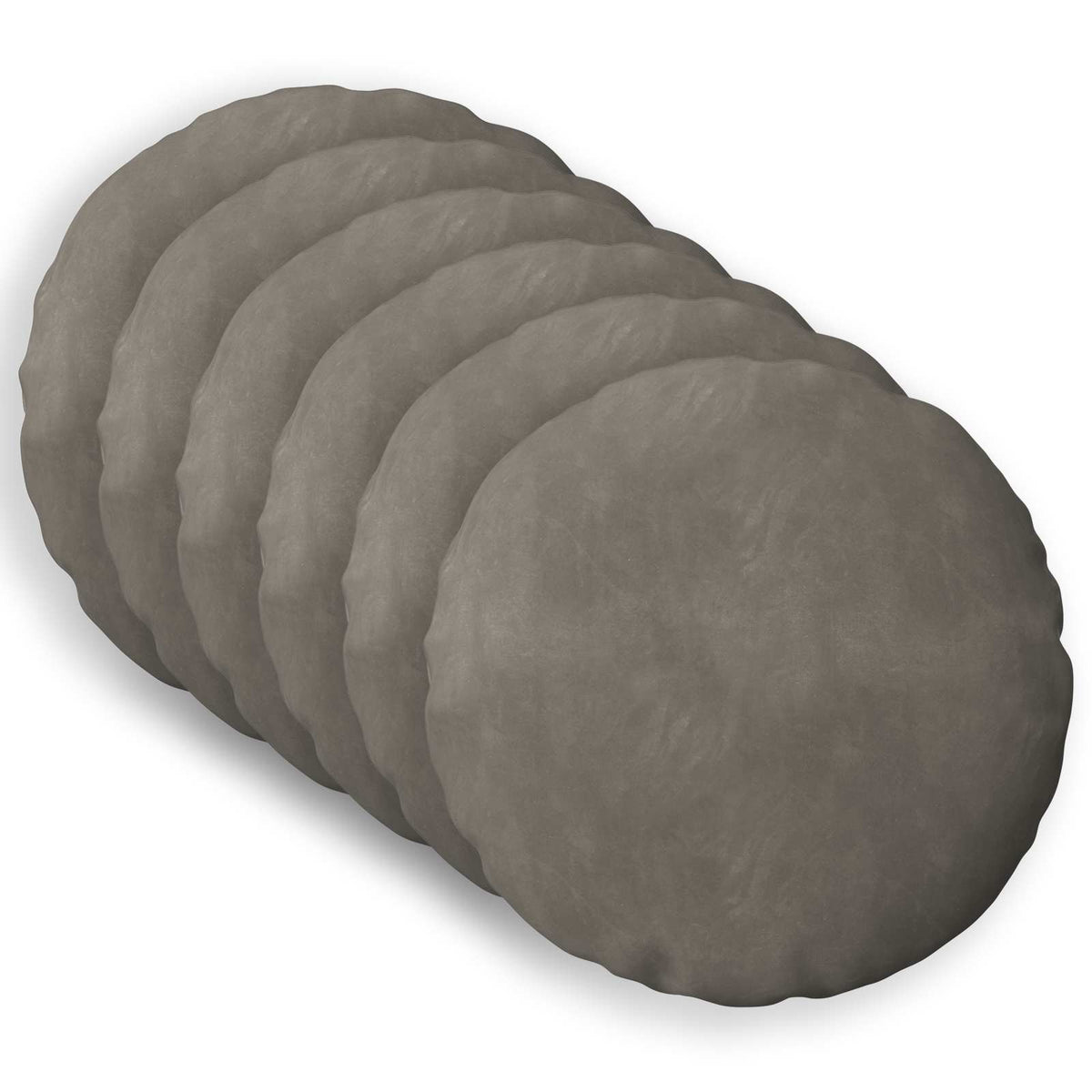 Kussensloop 6 pcs HEERLEN Lichtgrijs Ø 50 cm Fluweel is nu te koop bij PeponiXL, paradijselijk wonen!