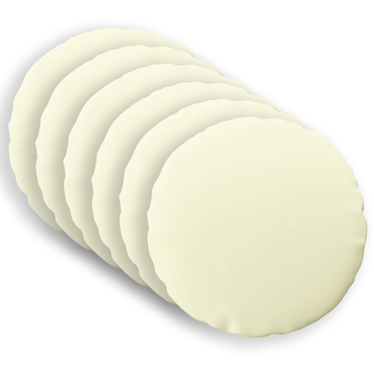 Kussensloop 6 pcs HEERLEN Crèmekleurig Ø 60 cm Polyester is nu te koop bij PeponiXL, paradijselijk wonen!