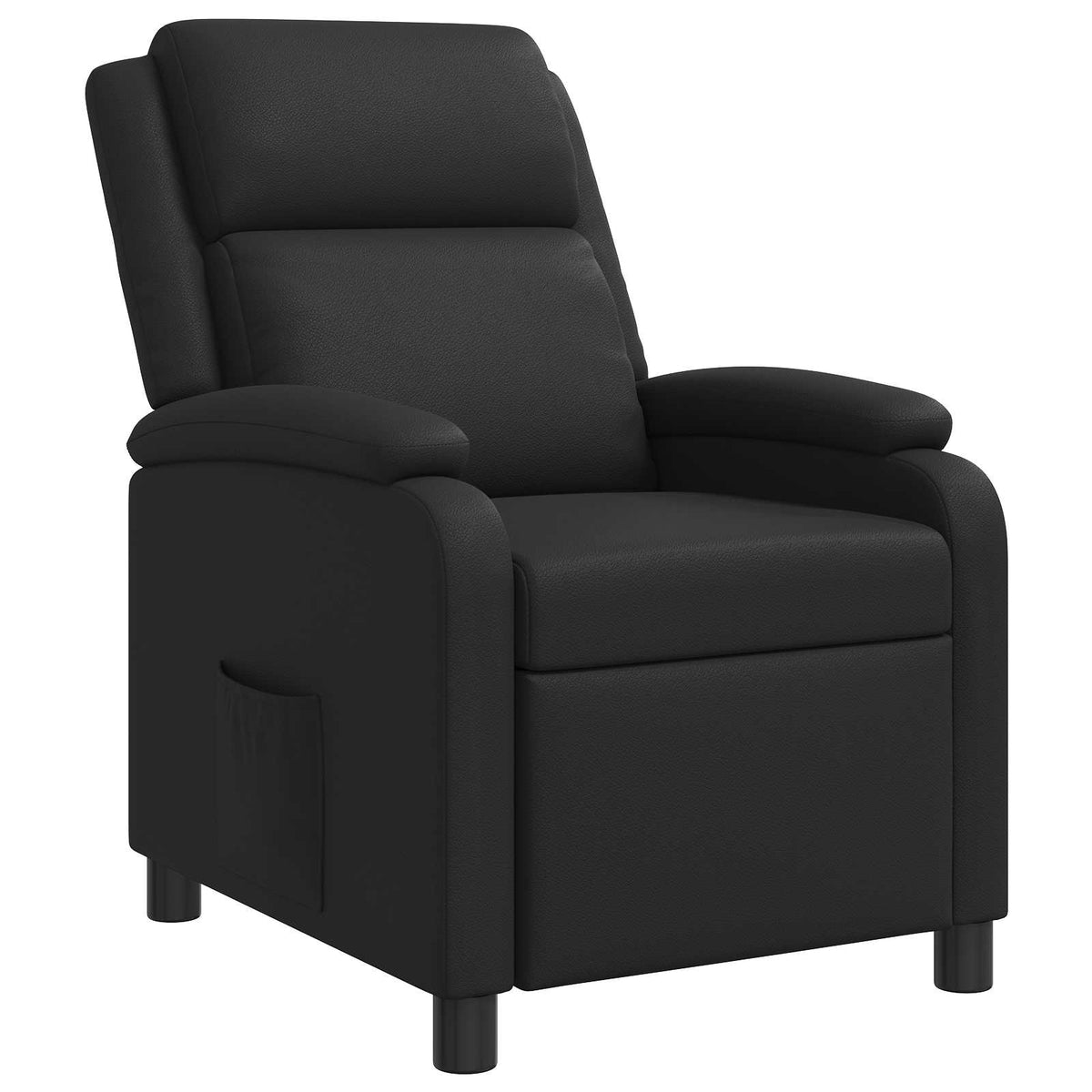 Relaxfauteuil Zwart Kunstleer is nu te koop bij PeponiXL, paradijselijk wonen!