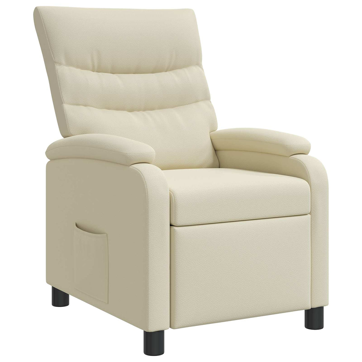 Relaxfauteuil Crèmekleurig Kunstleer is nu te koop bij PeponiXL, paradijselijk wonen!