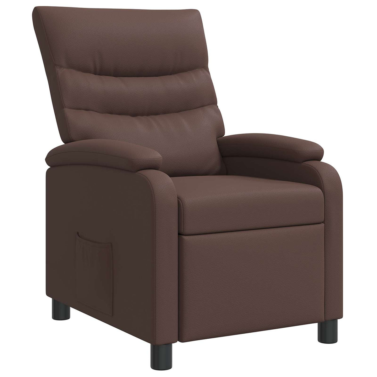 Relaxfauteuil Bruin Kunstleer is nu te koop bij PeponiXL, paradijselijk wonen!