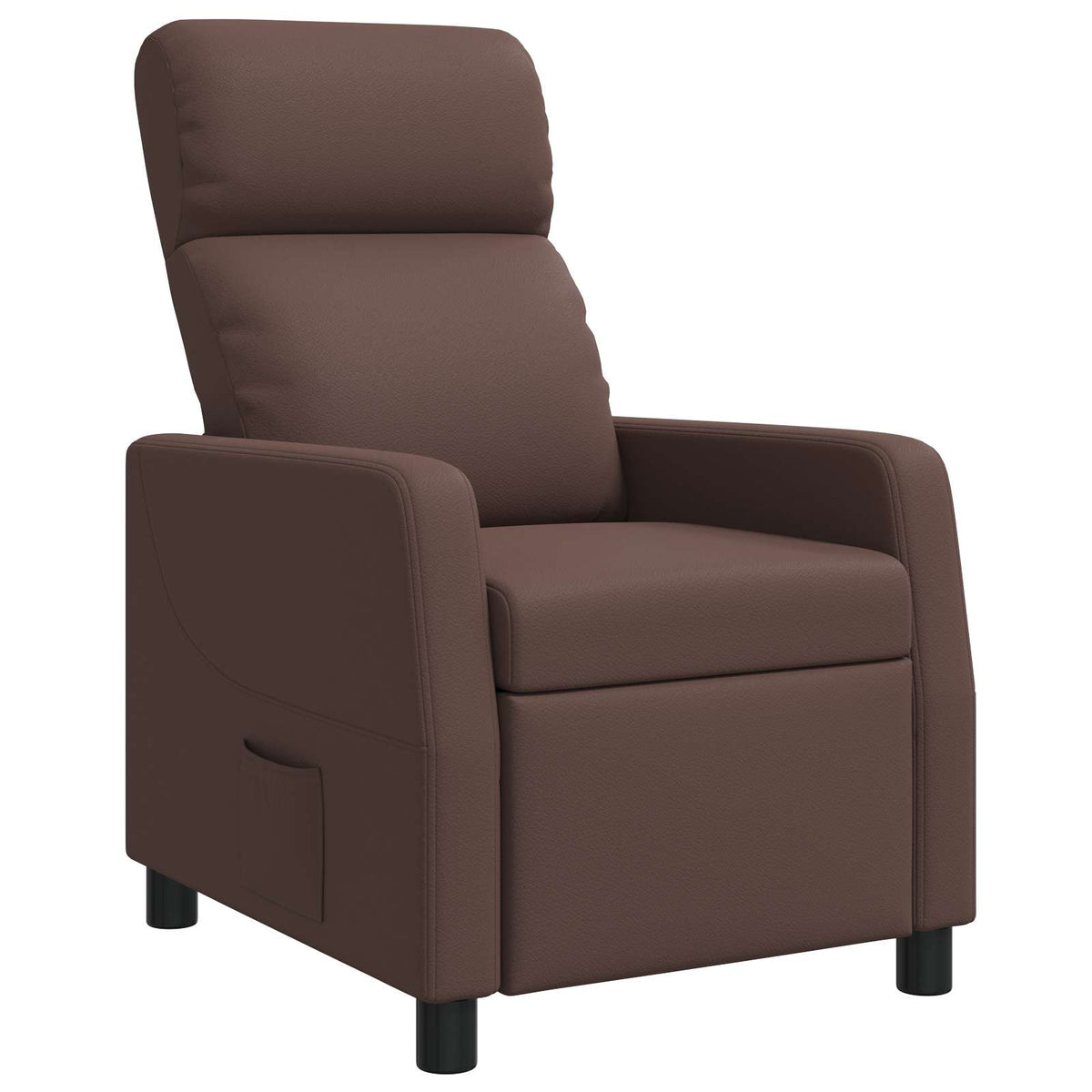 Relaxfauteuil Bruin Kunstleer is nu te koop bij PeponiXL, paradijselijk wonen!