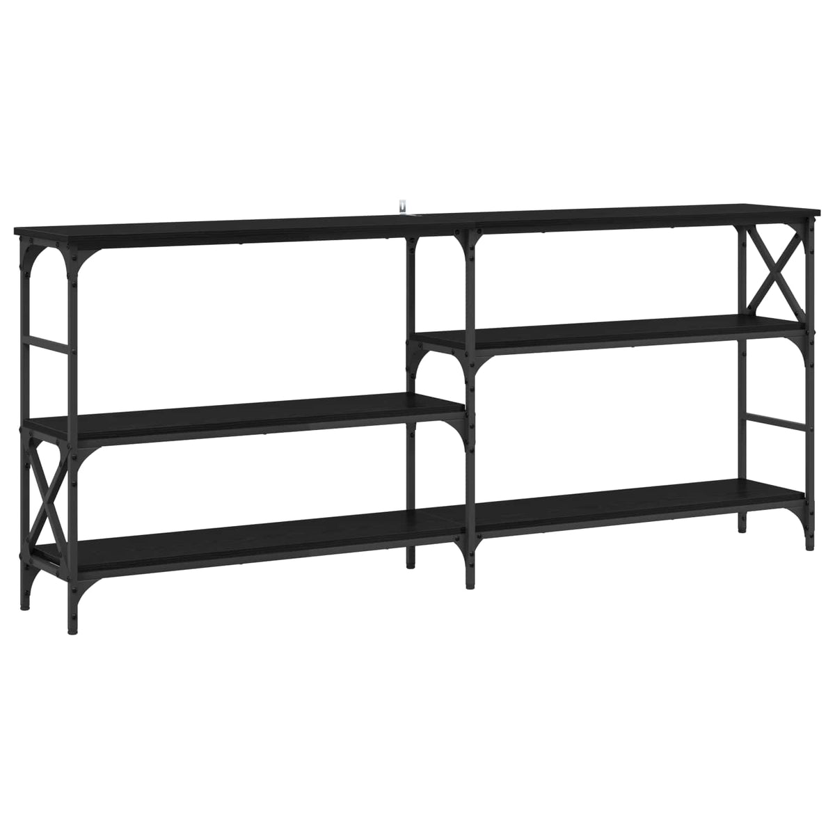 Wandtafel Zwart eiken 180 x 29 x 76,5 cm metaal PB is nu te koop bij PeponiXL, paradijselijk wonen!