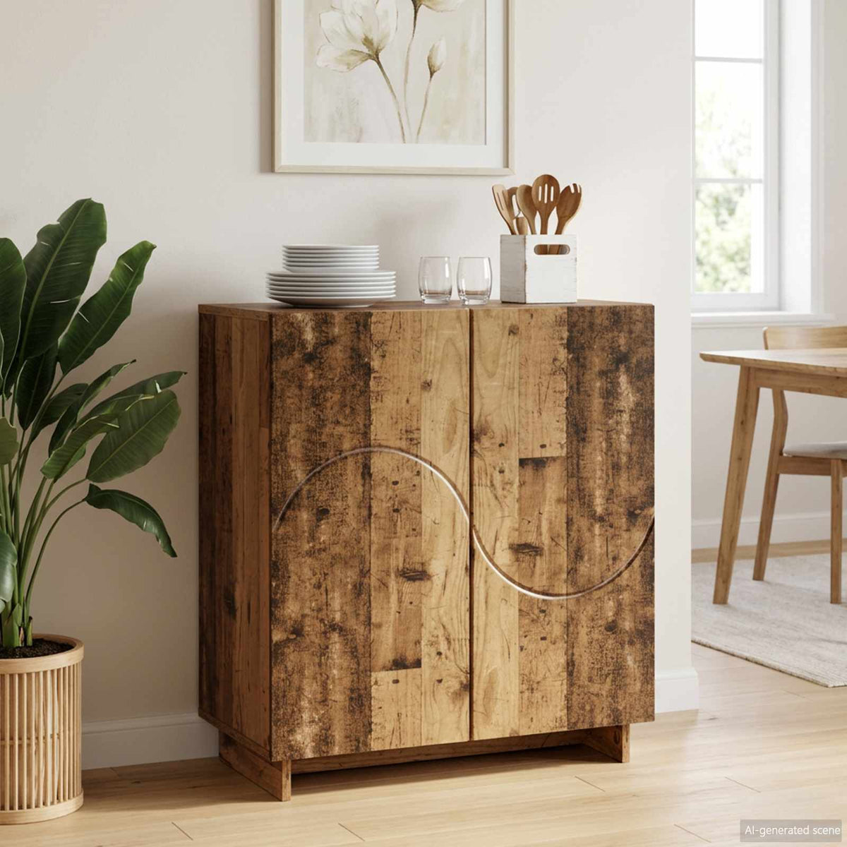 Dressoir Oud hout 67 x 34,5 x 75 cm Bewerkt hout is nu te koop bij PeponiXL, paradijselijk wonen!