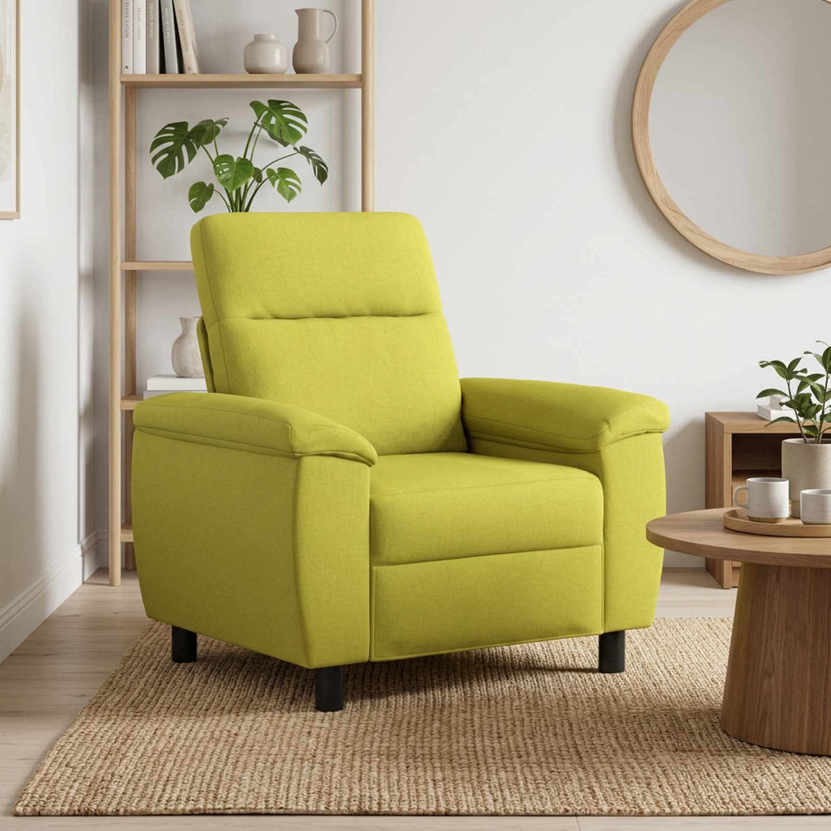 Bank Lichtgroen 95 x 90 x 95 cm Stof is nu te koop bij PeponiXL, paradijselijk wonen!