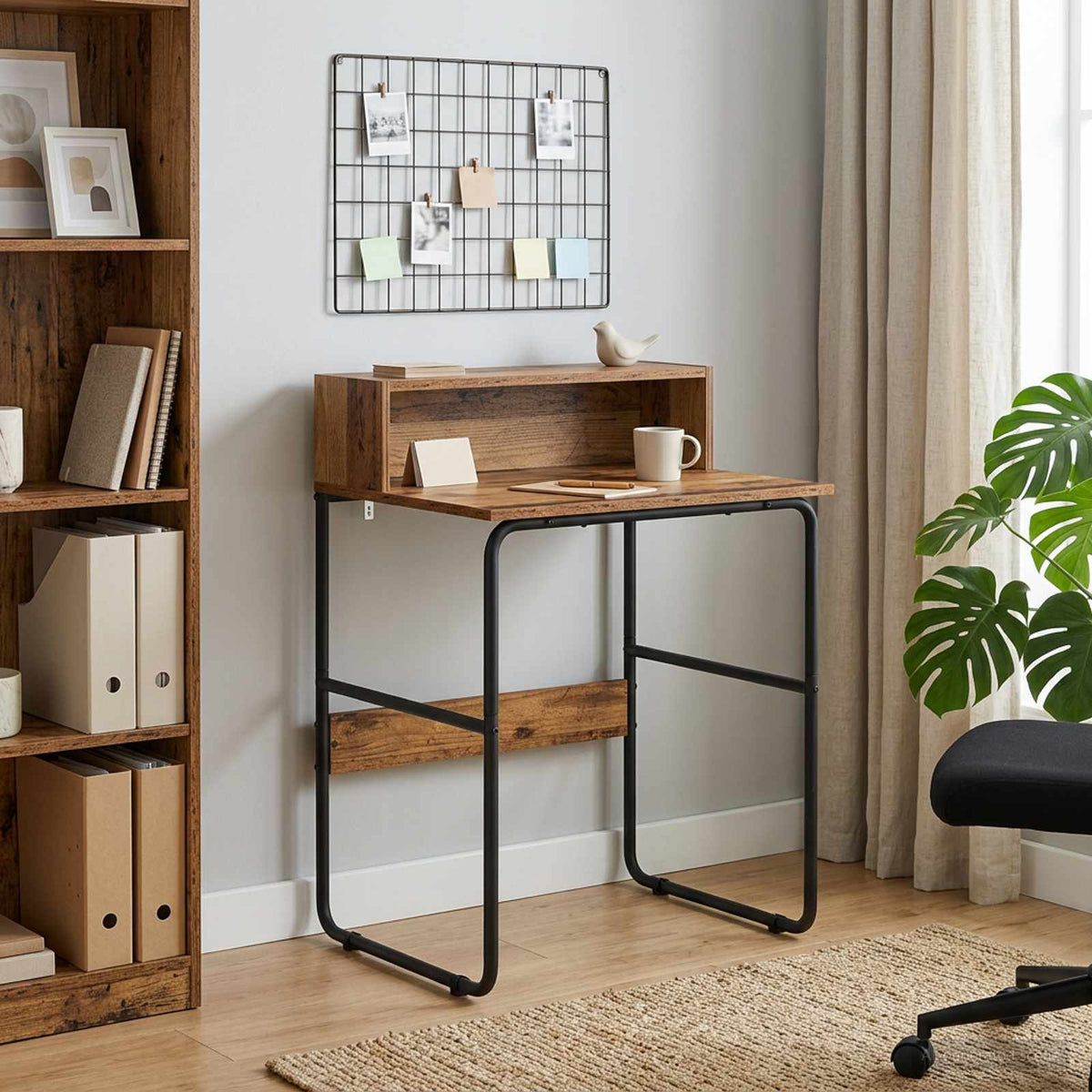 Bureau met opbergruimte Oud hout 60 x 50 x 91 cm is nu te koop bij PeponiXL, paradijselijk wonen!