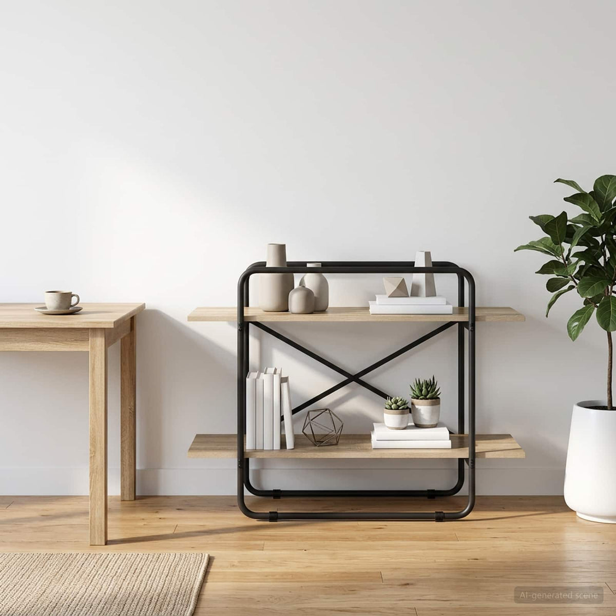 Boekenrek 2-laags 100 x 35 x 70 cm PB Sonoma Eiken is nu te koop bij PeponiXL, paradijselijk wonen!