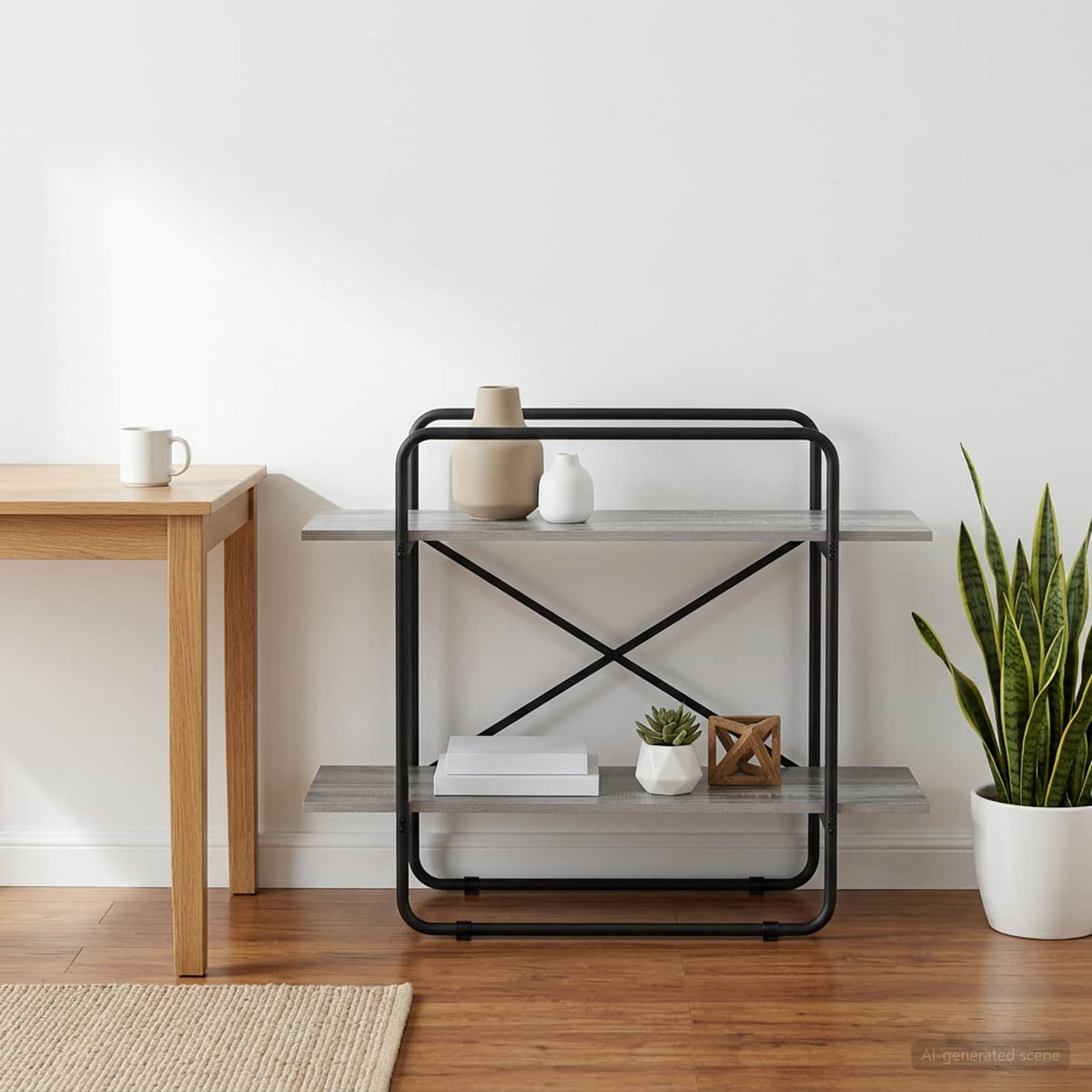 Boekenrek 2-laags 100 x 35 x 70 cm PB Grijs Sonoma is nu te koop bij PeponiXL, paradijselijk wonen!