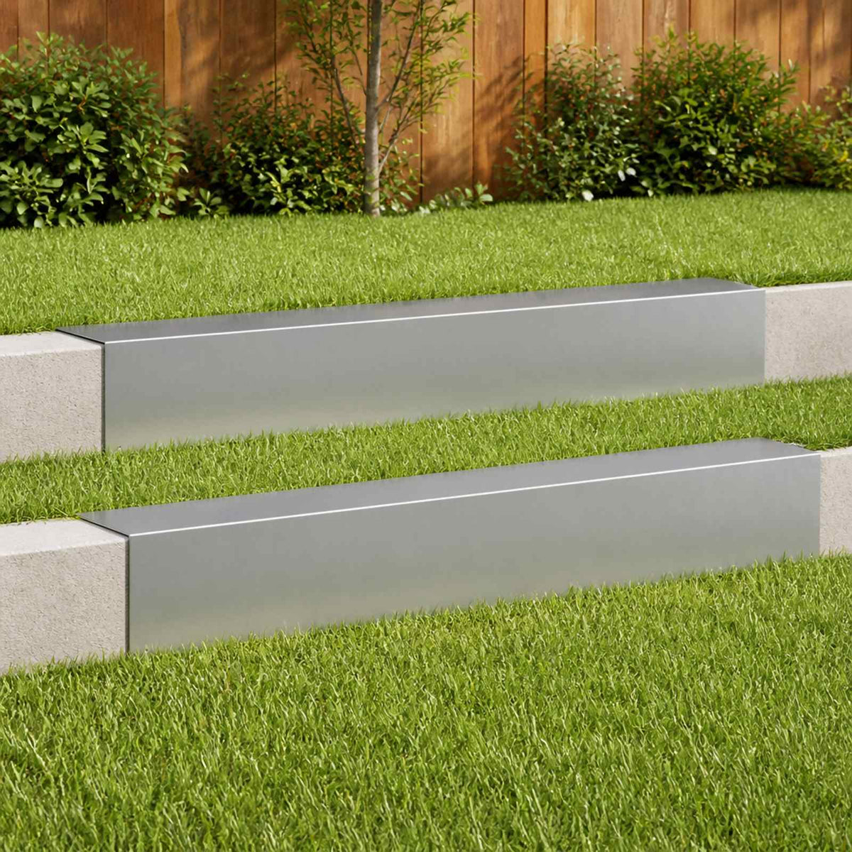 Afdekprofiel voor tuinafboording 2 st 100 x 15 x 15 cm is nu te koop bij PeponiXL, paradijselijk wonen!