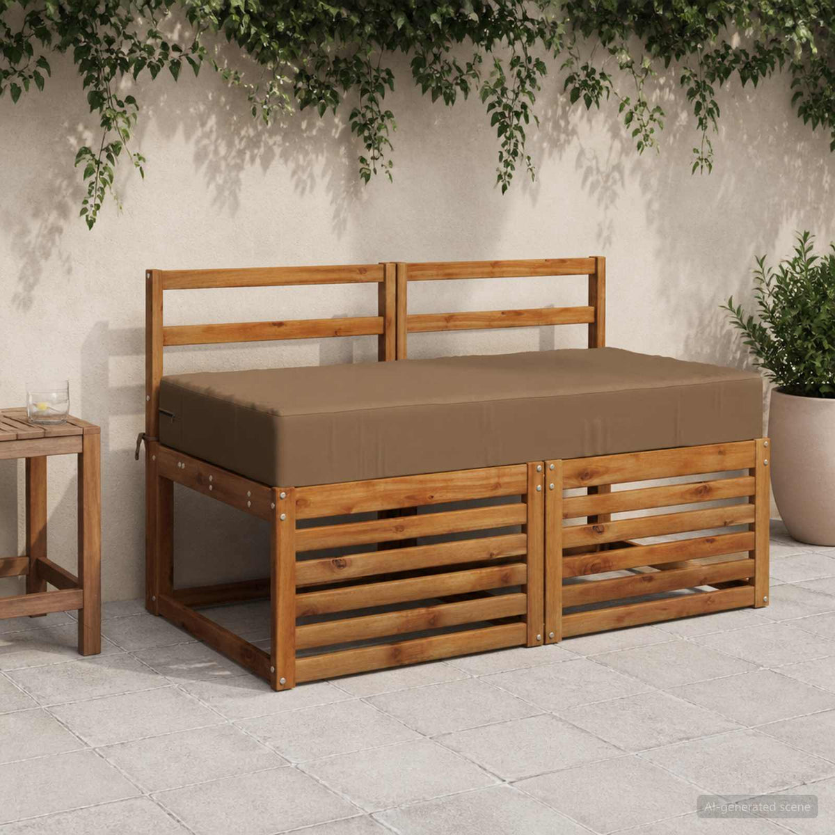 Zitkussen SOEST 100% Polyester Taupe 120 x 80 x 15 cm is nu te koop bij PeponiXL, paradijselijk wonen!