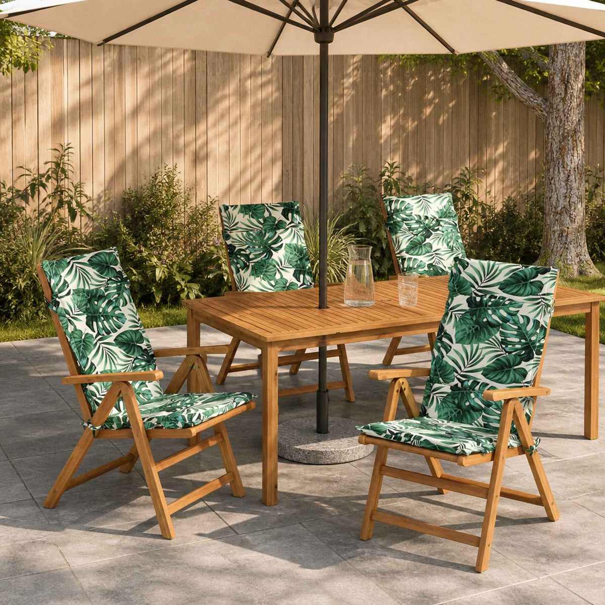 6-delige Hoogrug Kussen GEMERT 6 pcs 100% Polyester Bladpatroon is nu te koop bij PeponiXL, paradijselijk wonen!