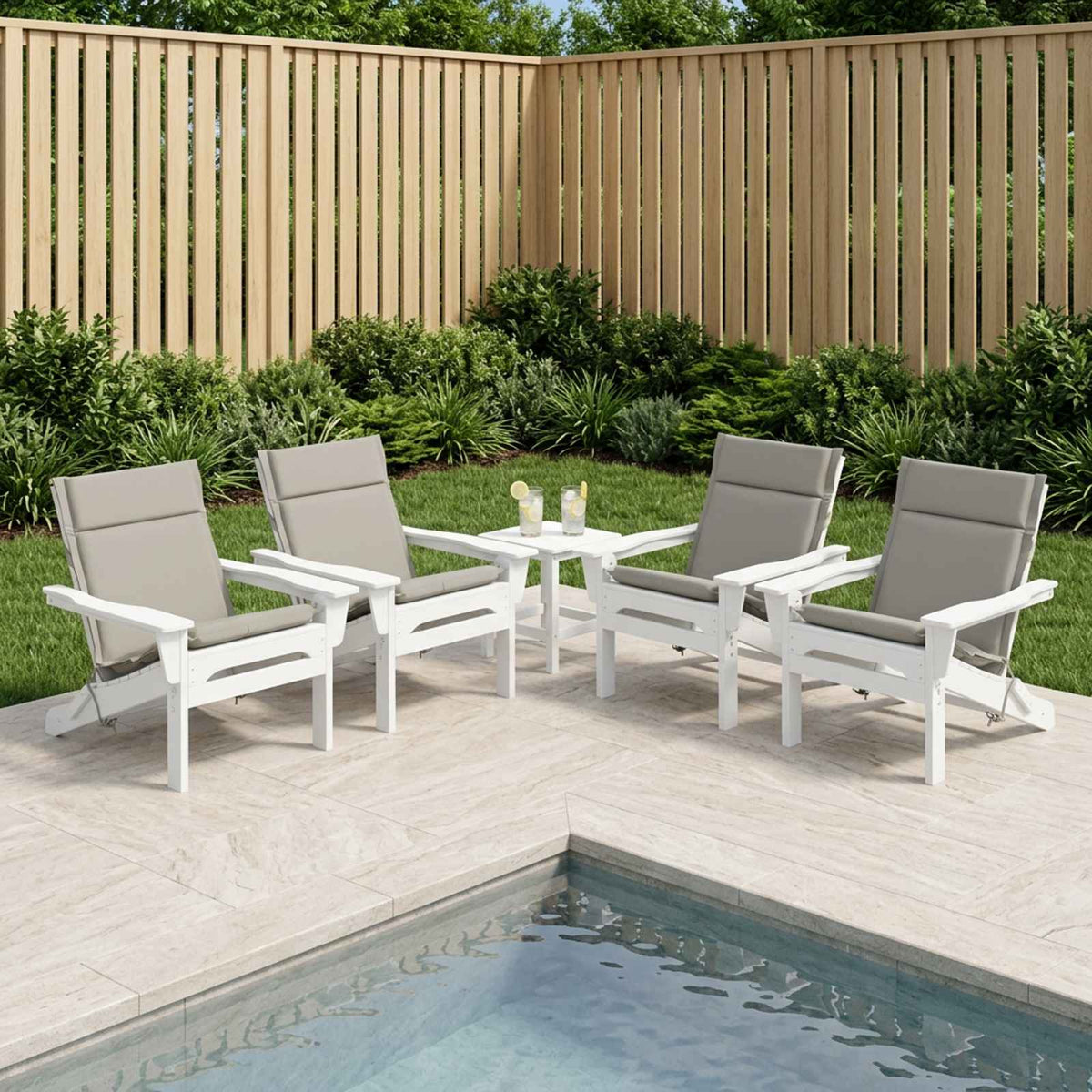 4-delige Hoogrug Kussen GEMERT 4 pcs 100% Polyester Grijs is nu te koop bij PeponiXL, paradijselijk wonen!