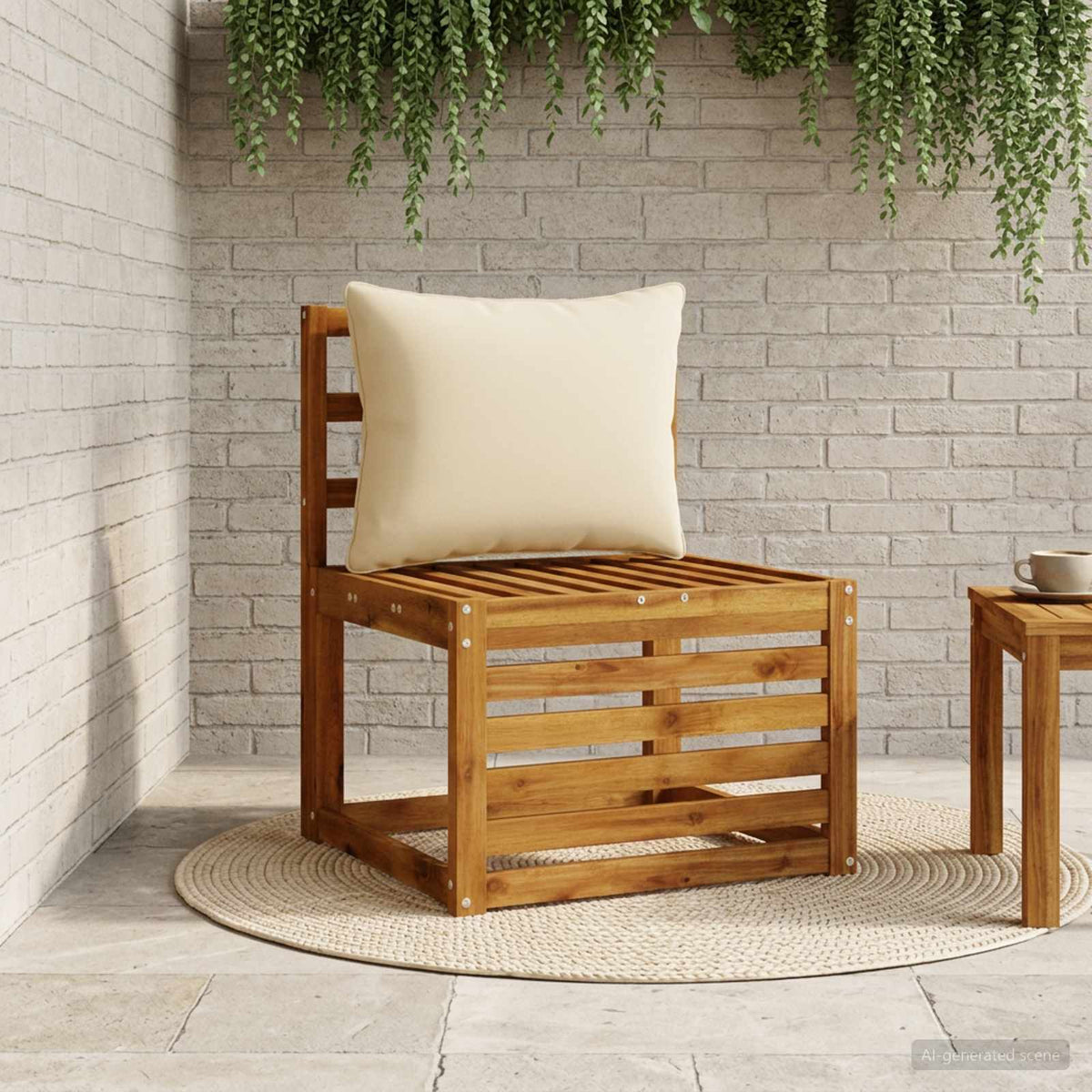 1-Delig Rugkussen PUTTEN 100% Polyester Beige 60 x 40 x 15 cm is nu te koop bij PeponiXL, paradijselijk wonen!