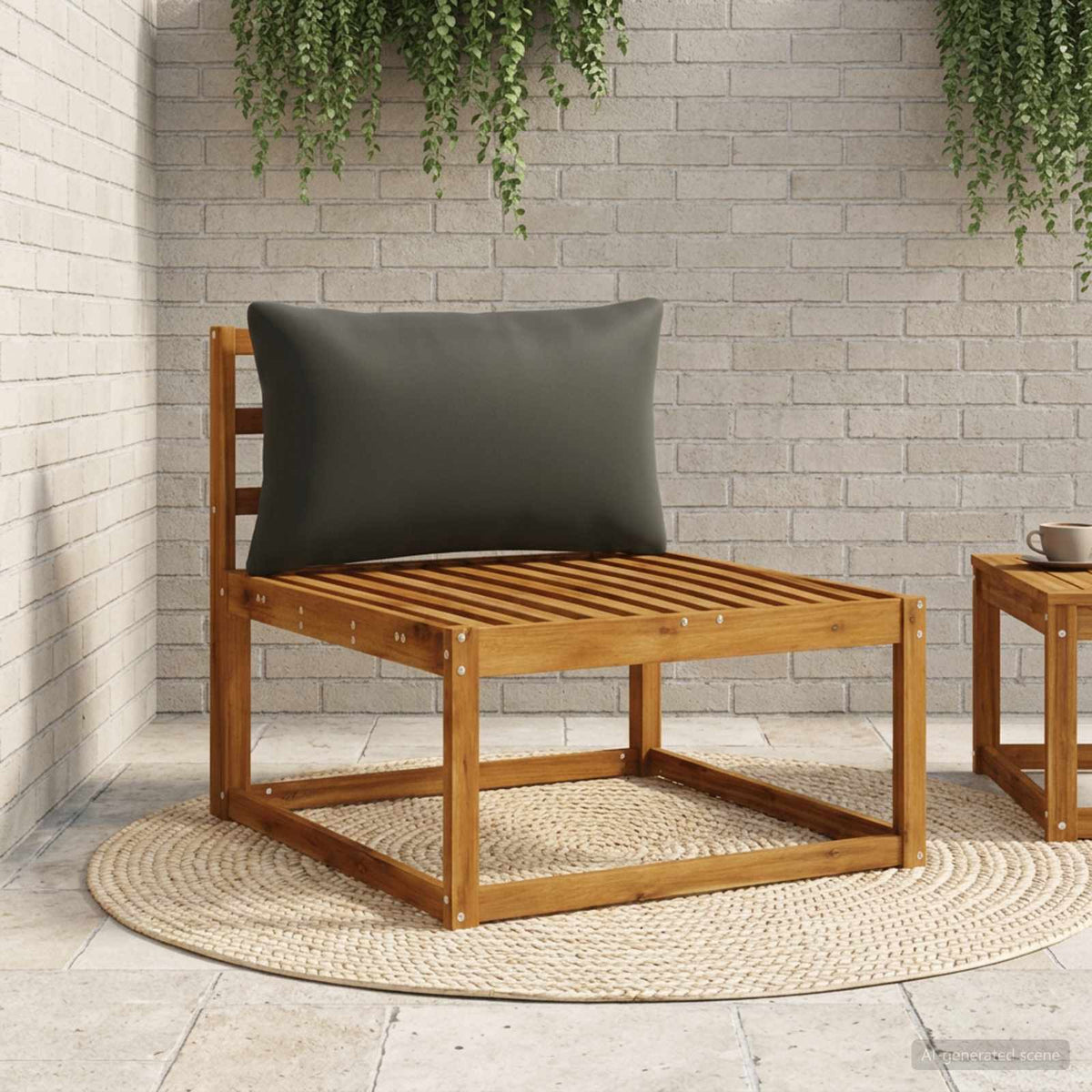 1-Delig Rugkussen PUTTEN 100% Polyester Zwart 80 x 40 x 15 cm is nu te koop bij PeponiXL, paradijselijk wonen!