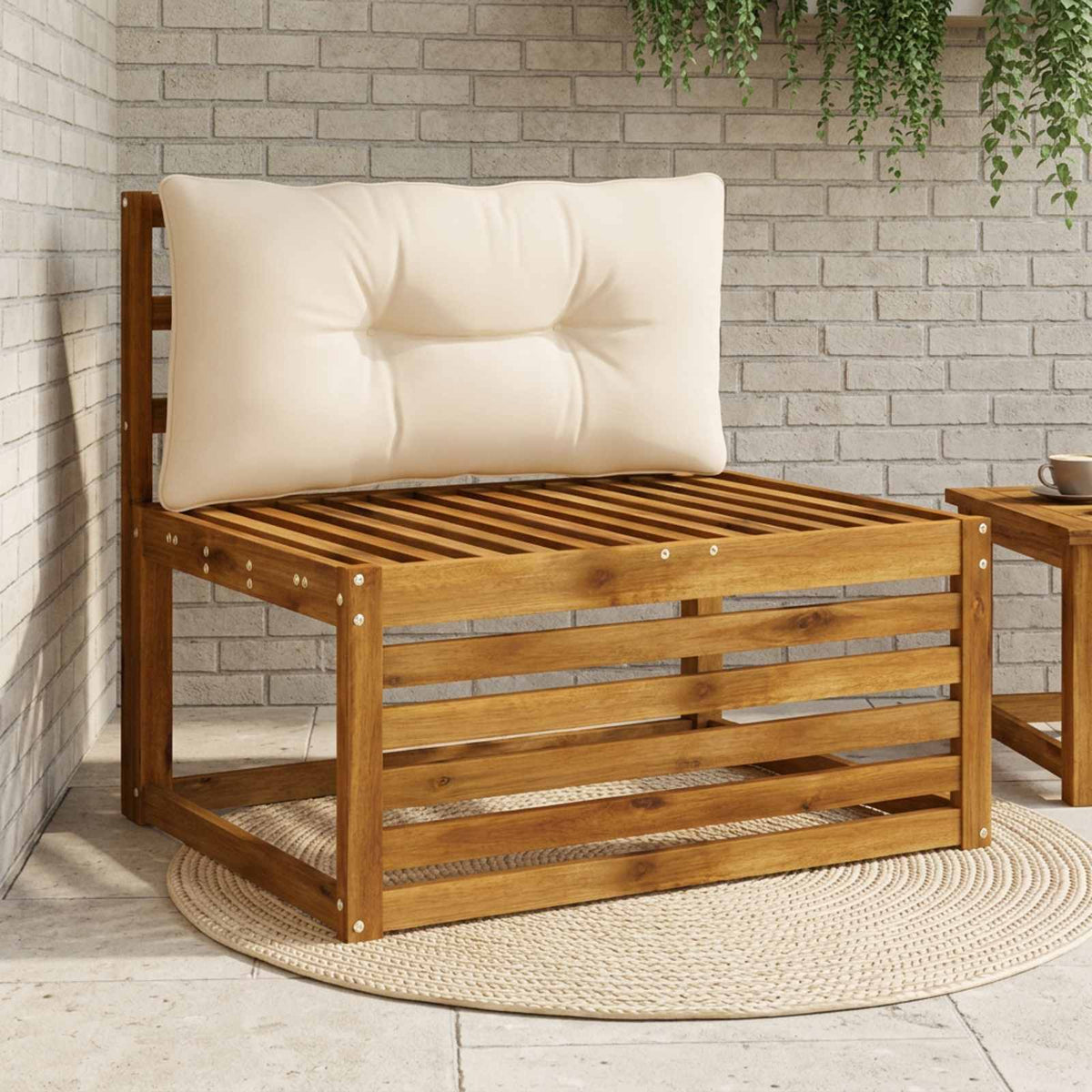 Rugkussen PUTTEN 100% Polyester Crèmekleurig 70 x 40 x 10 cm is nu te koop bij PeponiXL, paradijselijk wonen!