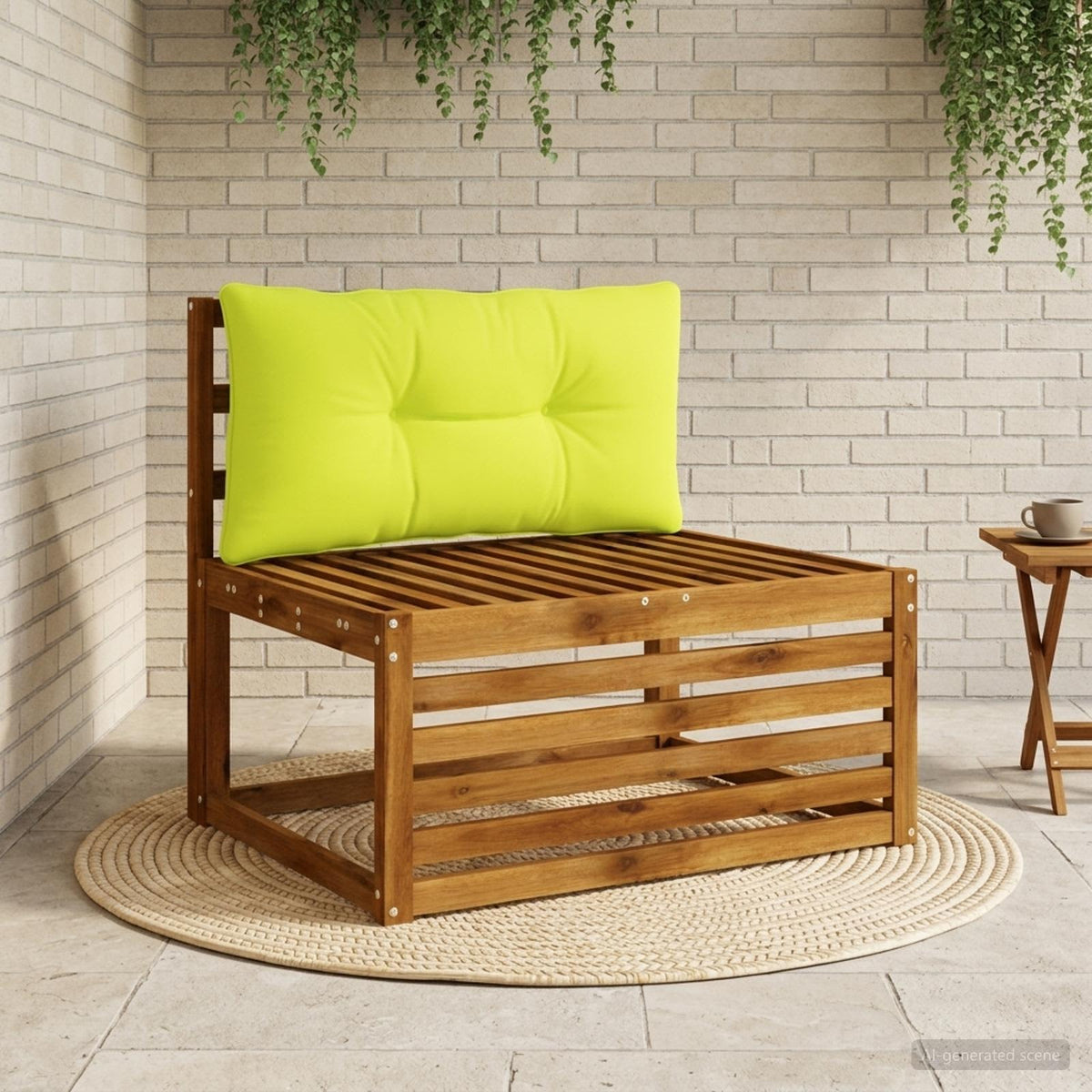 Rugkussen PUTTEN 100% Polyester Helder groen 80 x 40 x 10 cm is nu te koop bij PeponiXL, paradijselijk wonen!