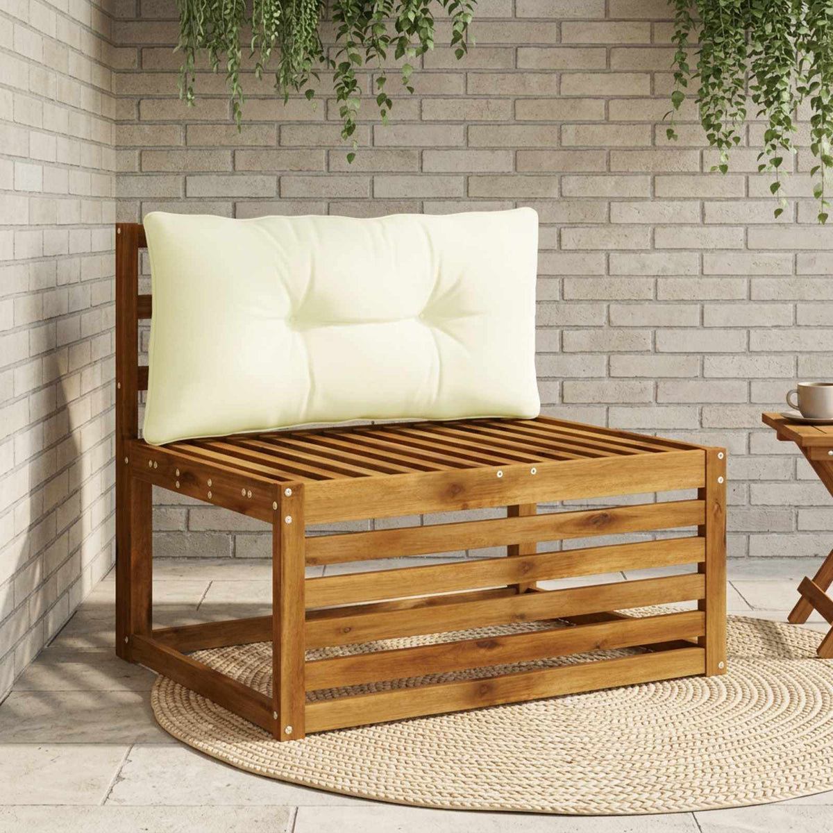 Rugkussen PUTTEN 100% Polyester Crèmekleurig 80 x 40 x 10 cm is nu te koop bij PeponiXL, paradijselijk wonen!