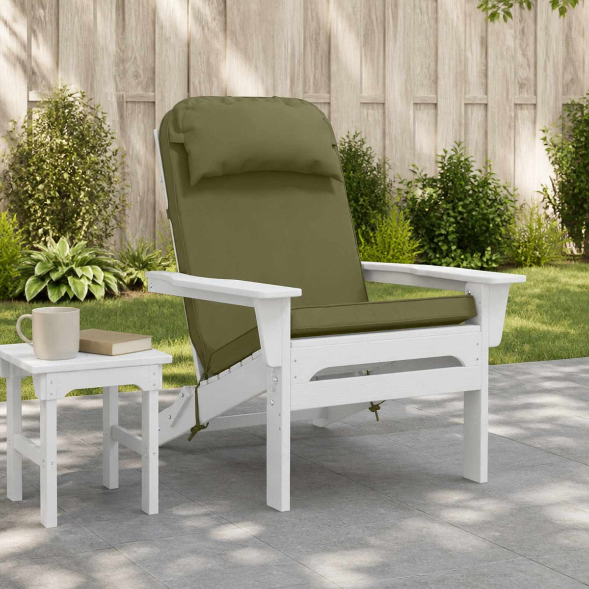 Zon Loungerkussen 100% Polyester Olijfgroen 55 x 124 x 5 cm is nu te koop bij PeponiXL, paradijselijk wonen!