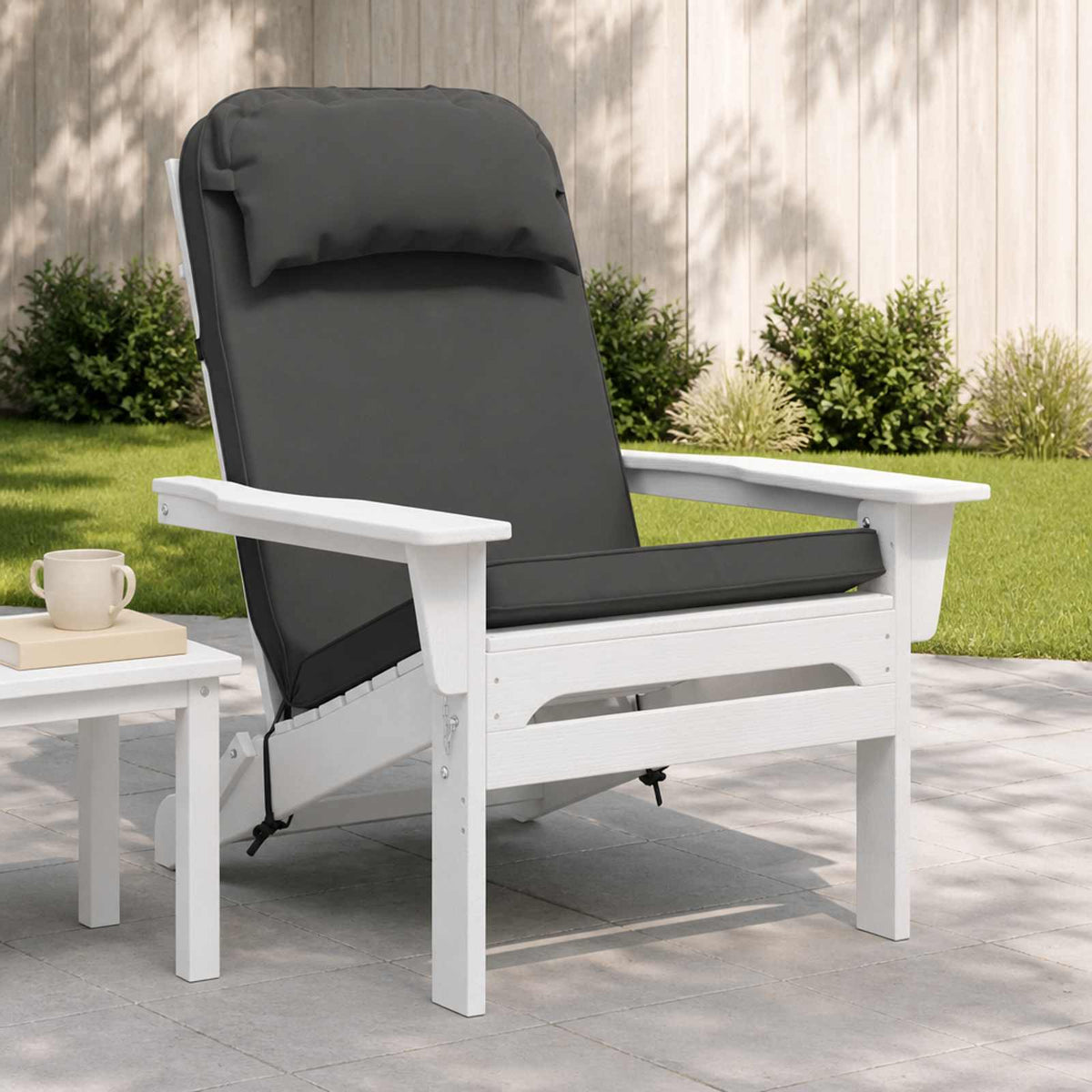 Zon Loungerkussen 100% Polyester Antraciet 55 x 124 x 5 cm is nu te koop bij PeponiXL, paradijselijk wonen!